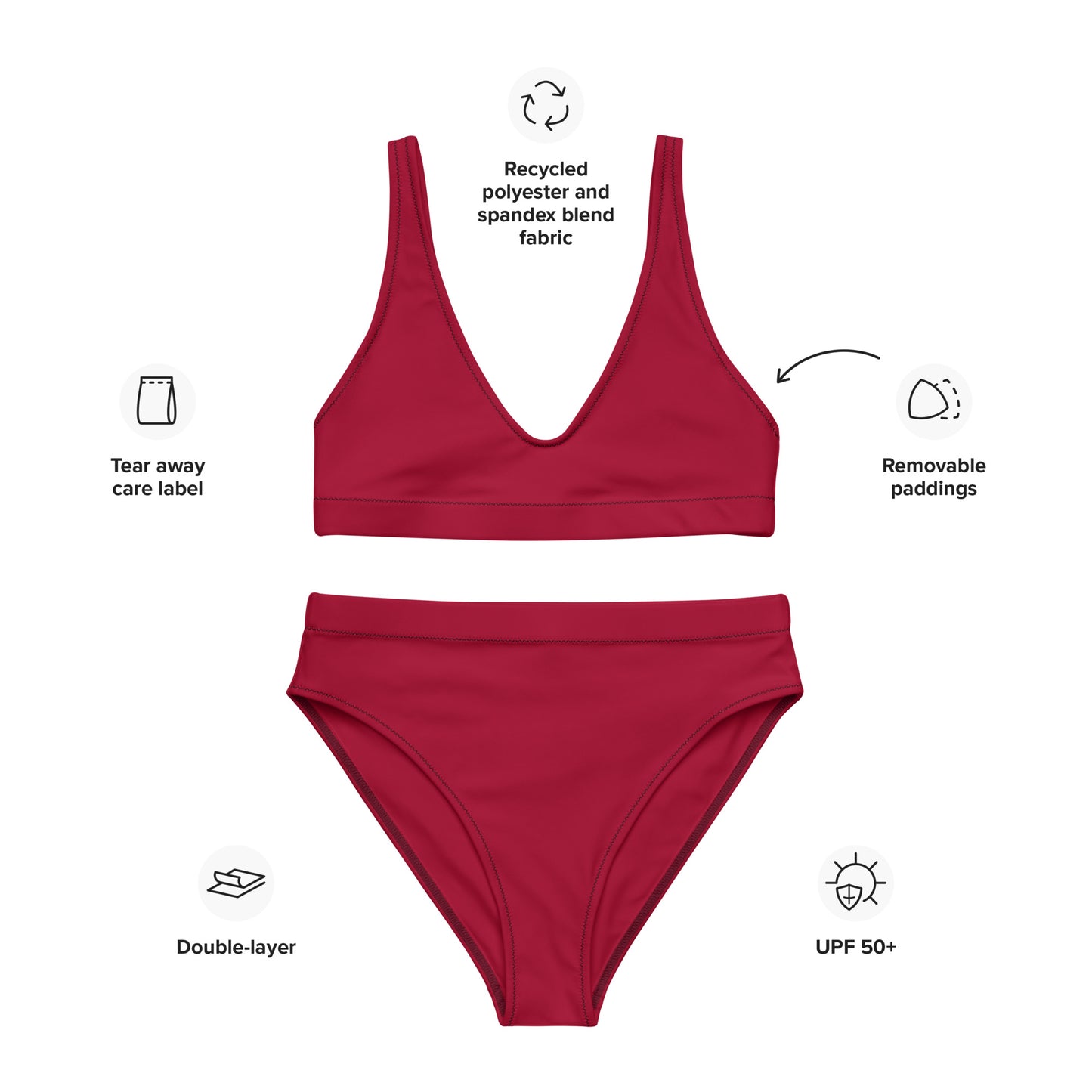 SUPA Recycled high-waisted bikini