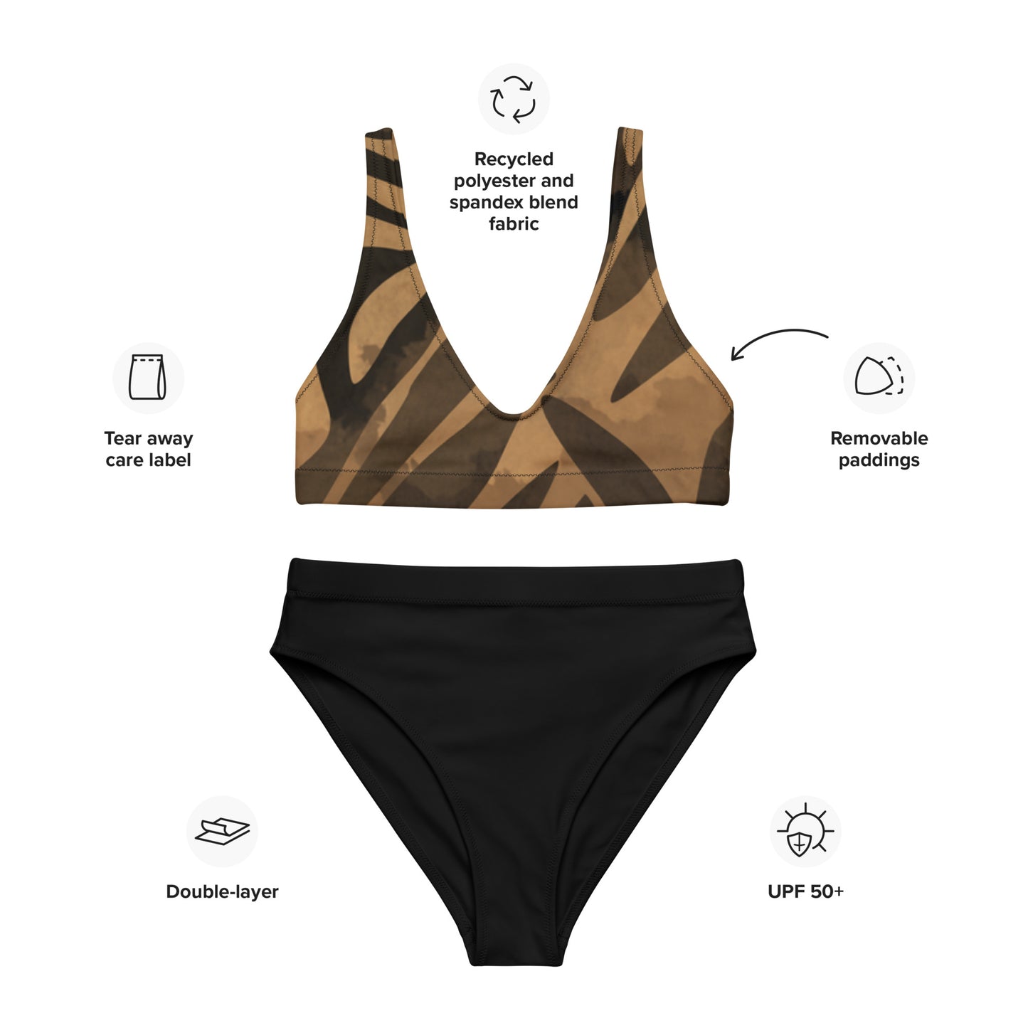 SUPA Recycled high-waisted bikini
