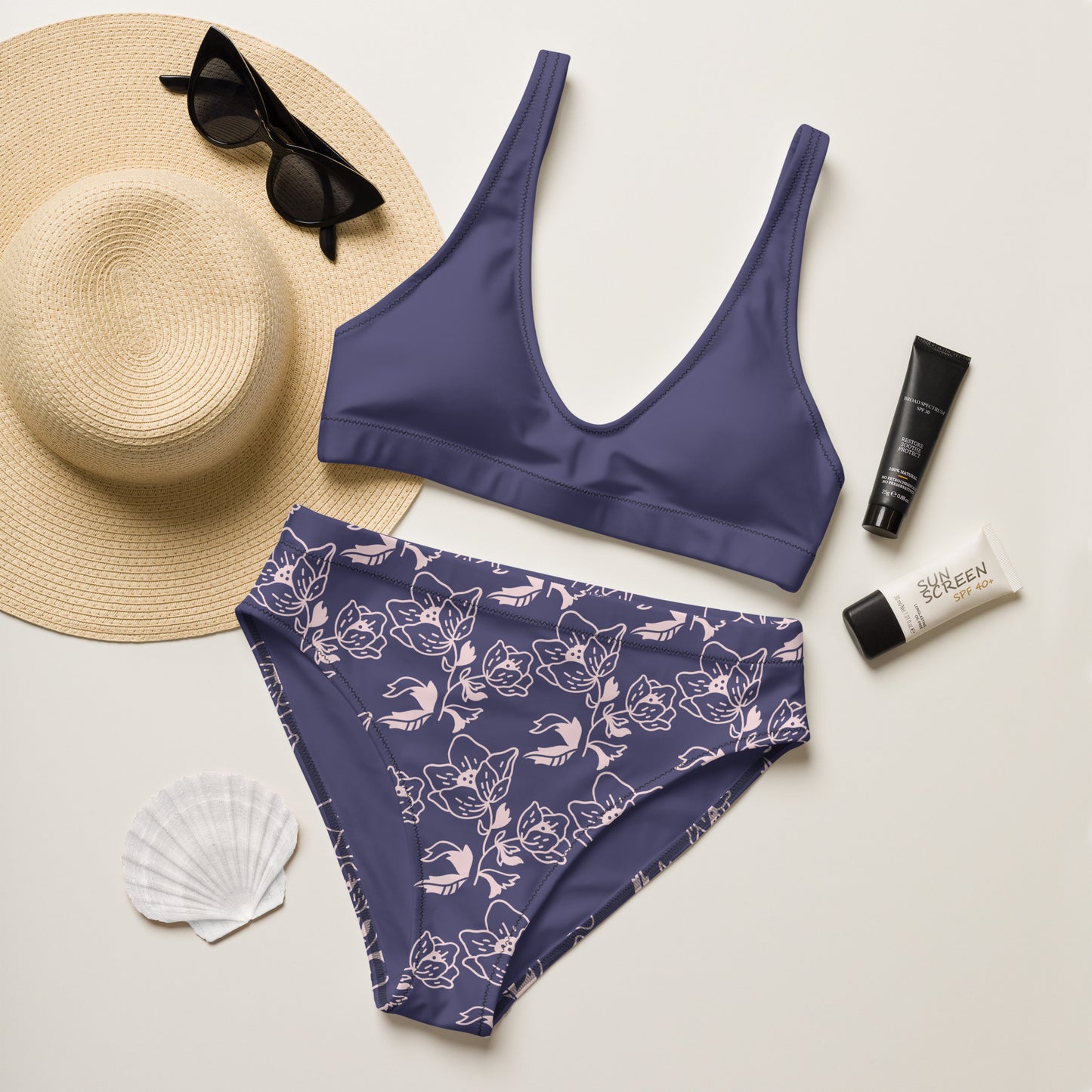 SUPA Recycled high-waisted bikini