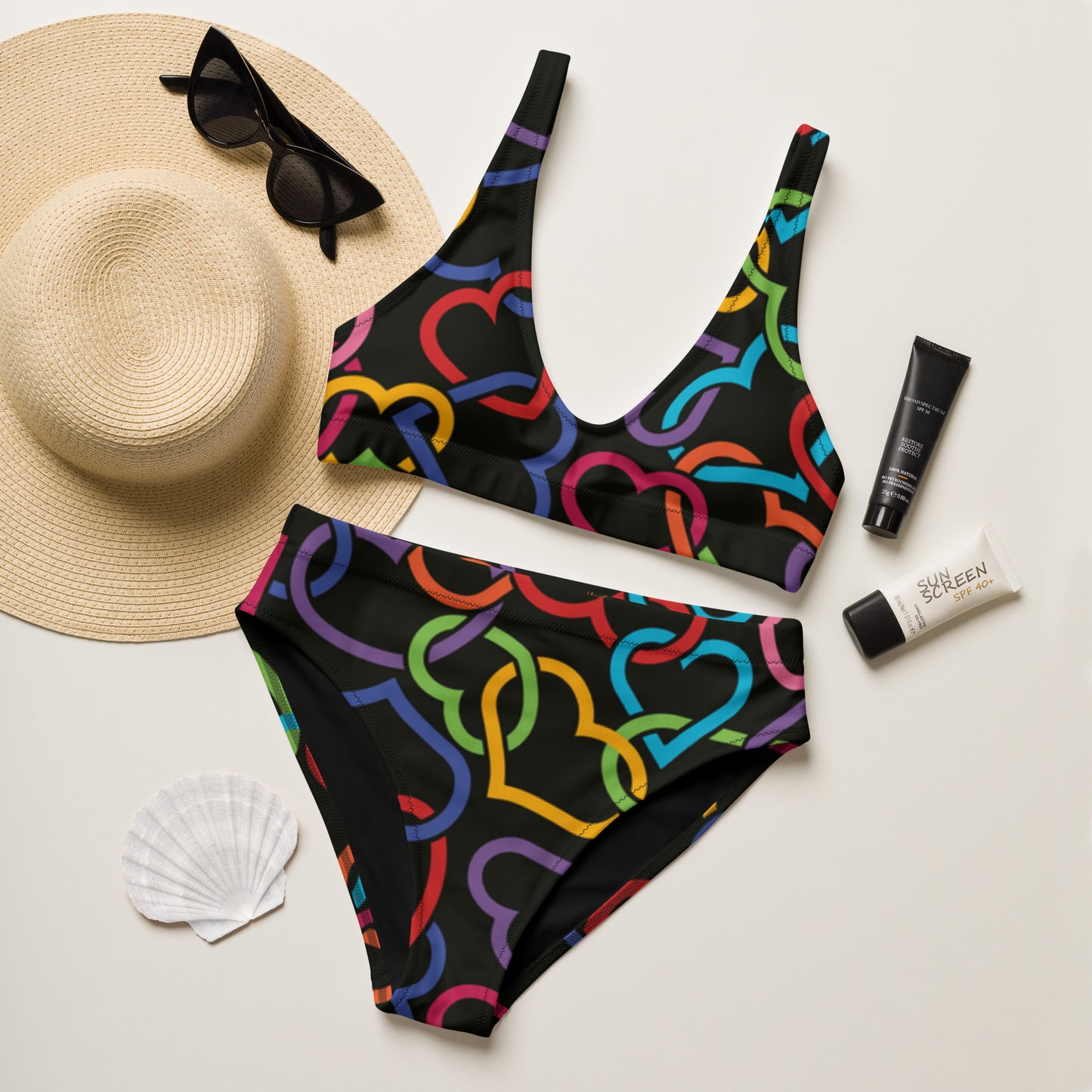 SUPA Recycled high-waisted bikini