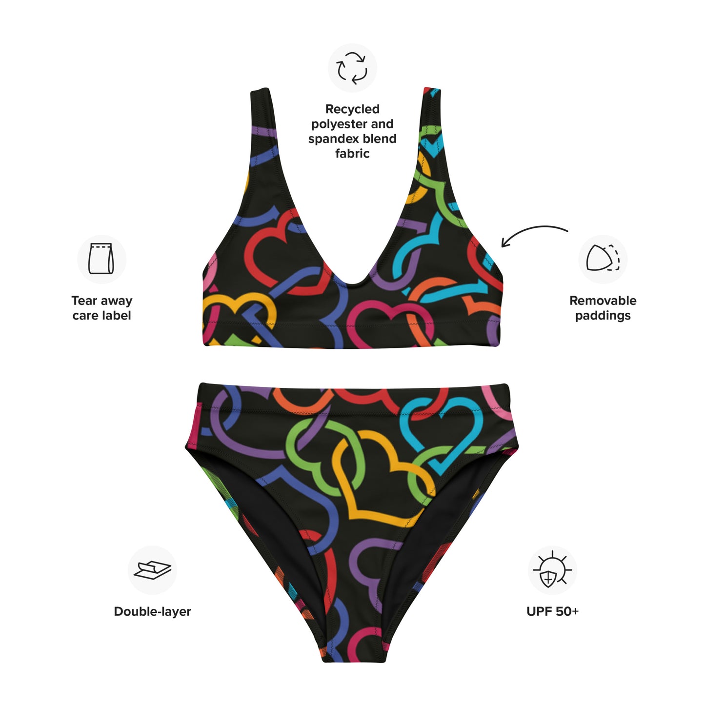 SUPA Recycled high-waisted bikini