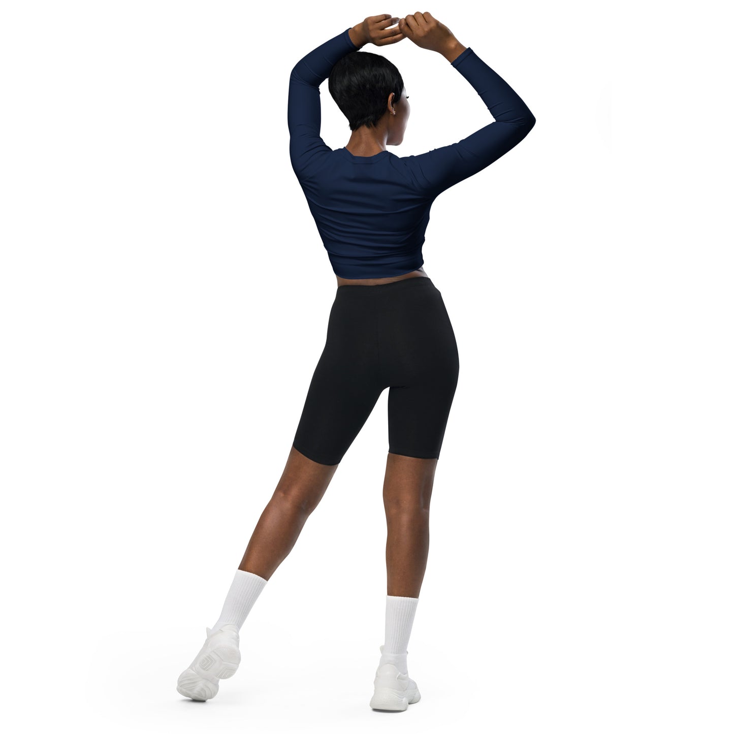 Voyea Recycled long-sleeve crop top