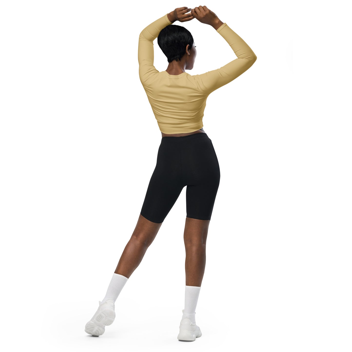 Voyea Recycled long-sleeve crop top
