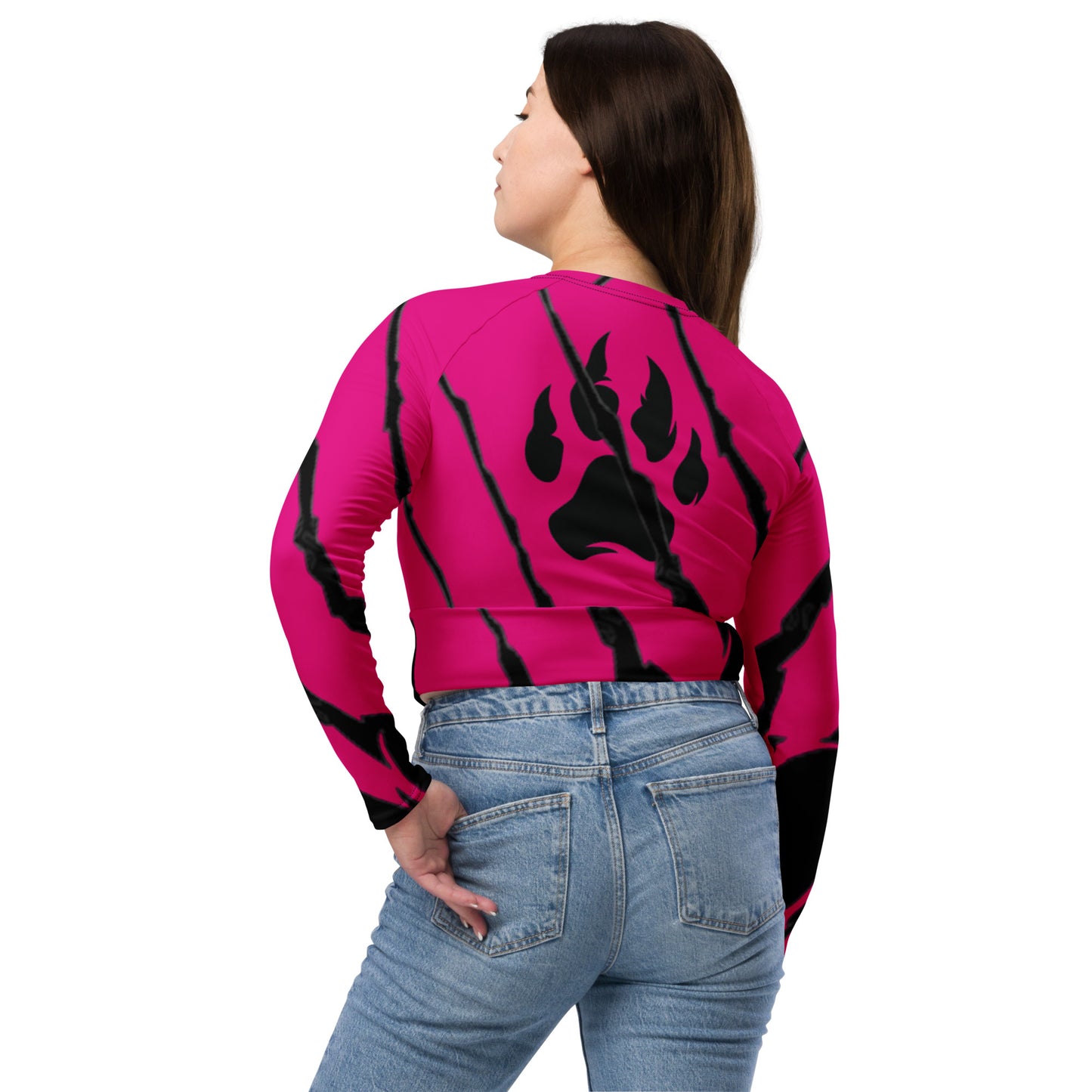 supa Recycled long-sleeve crop top