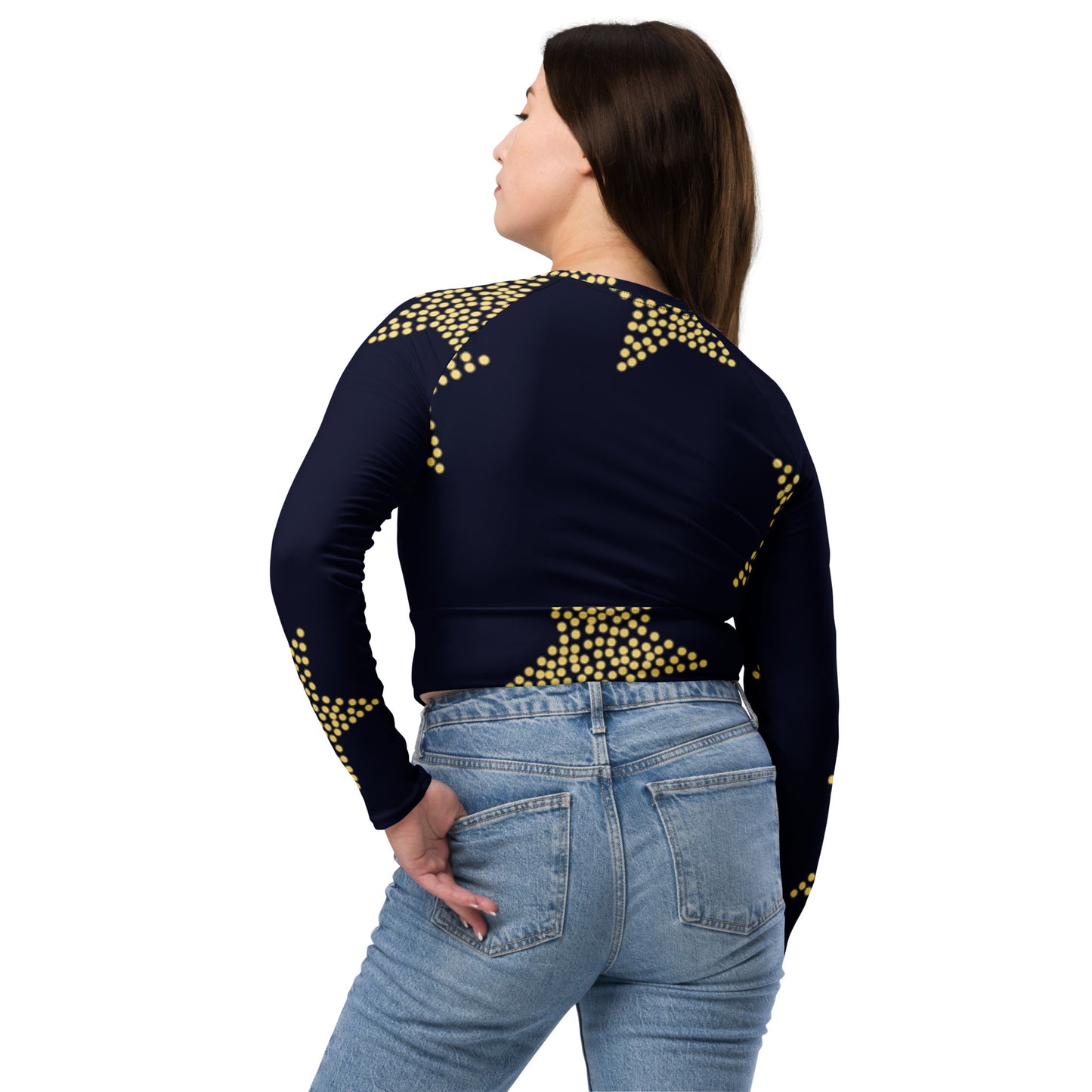 supa Recycled long-sleeve crop top