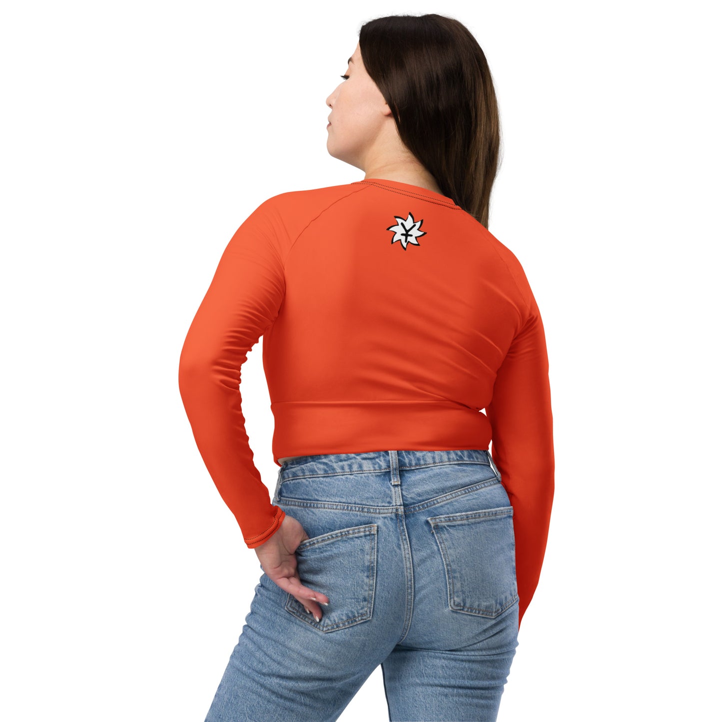 SUPA Recycled long-sleeve crop top