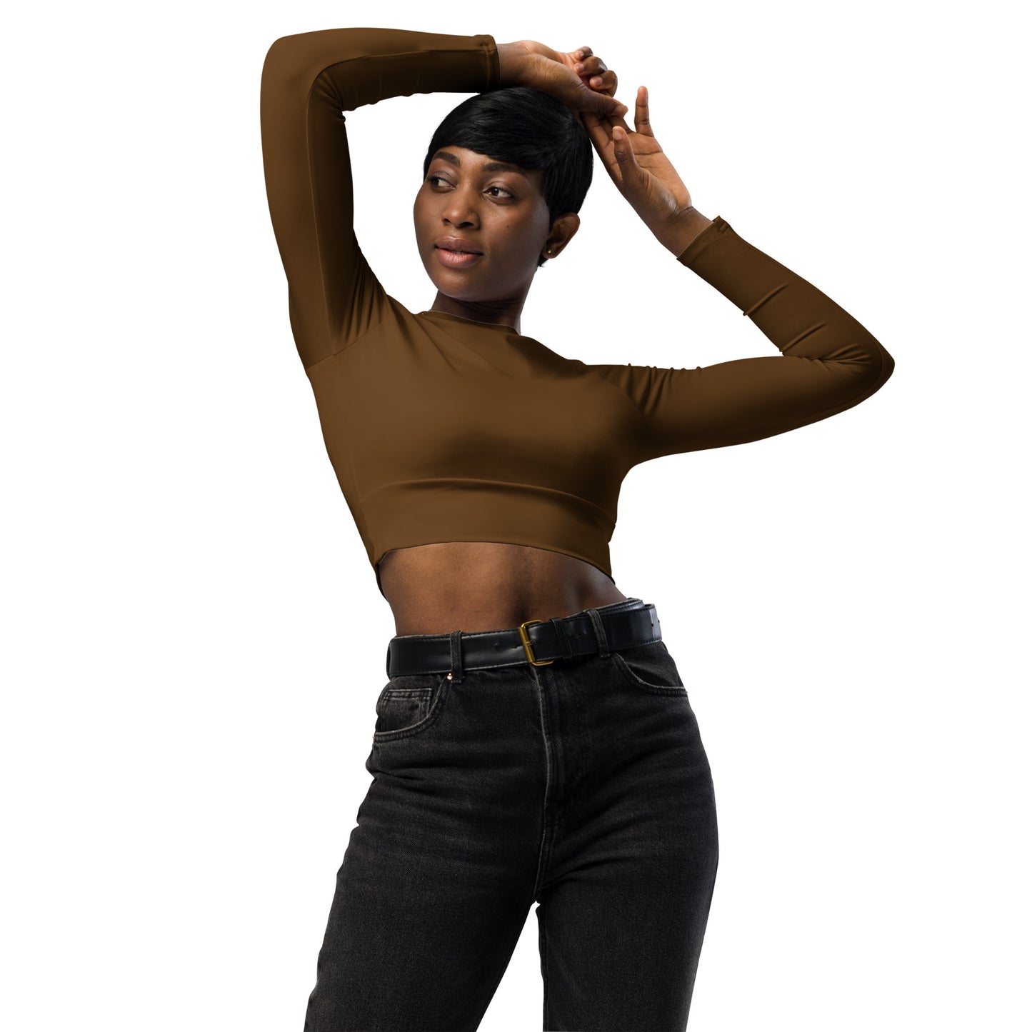 VOYEA Recycled long-sleeve crop top