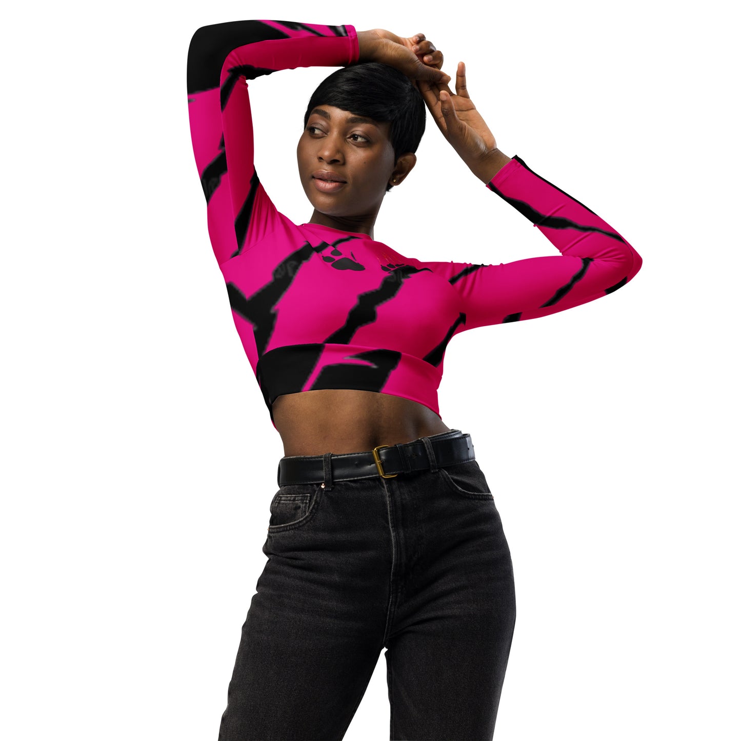 supa Recycled long-sleeve crop top