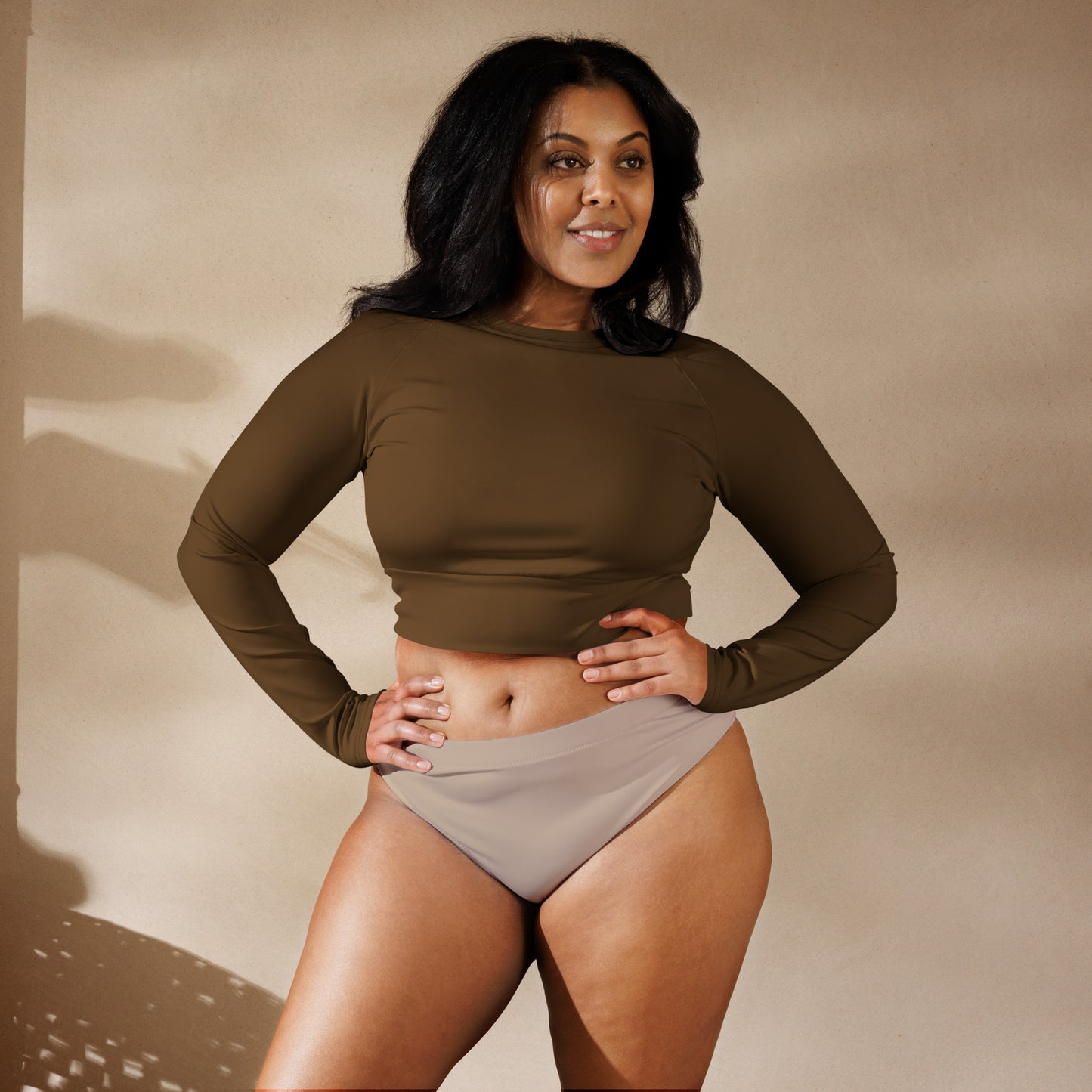 VOYEA Recycled long-sleeve crop top