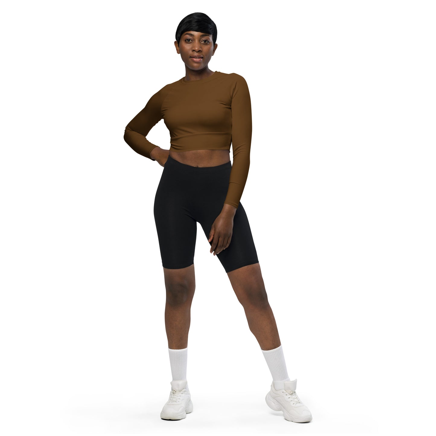 VOYEA Recycled long-sleeve crop top