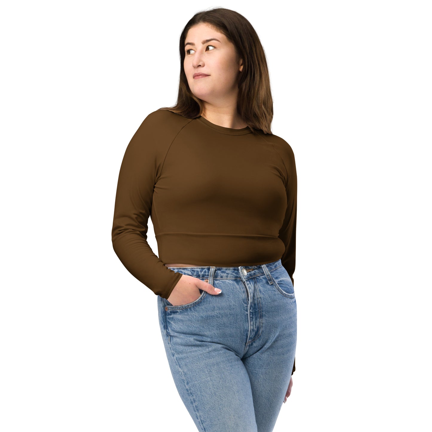 VOYEA Recycled long-sleeve crop top