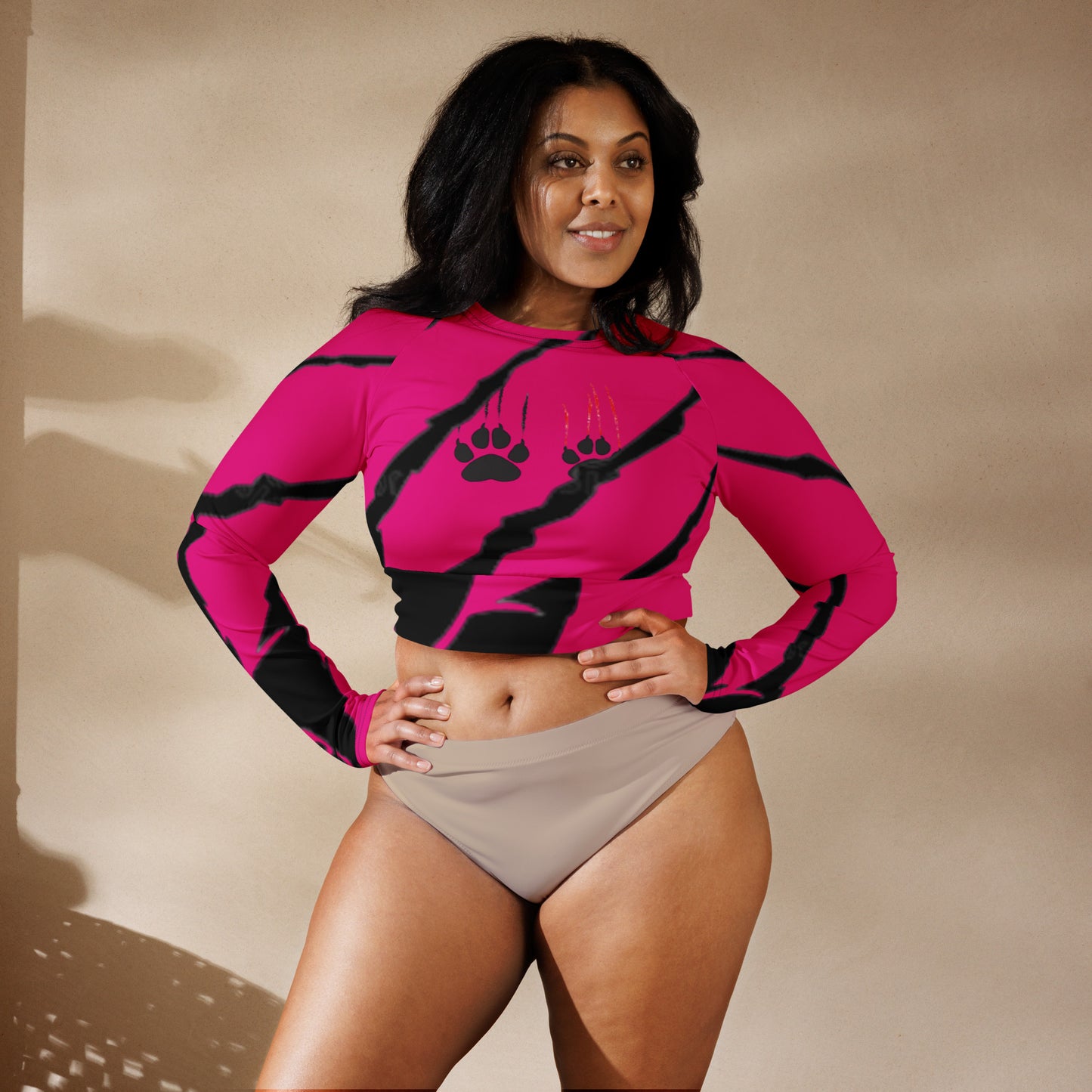 supa Recycled long-sleeve crop top