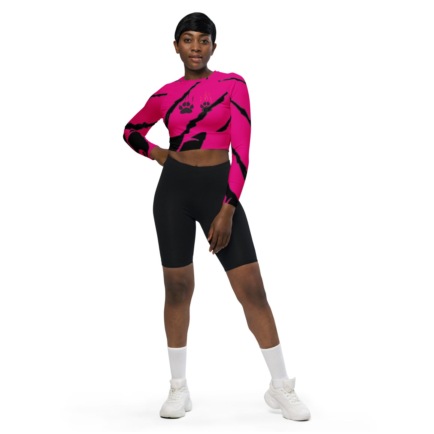 supa Recycled long-sleeve crop top