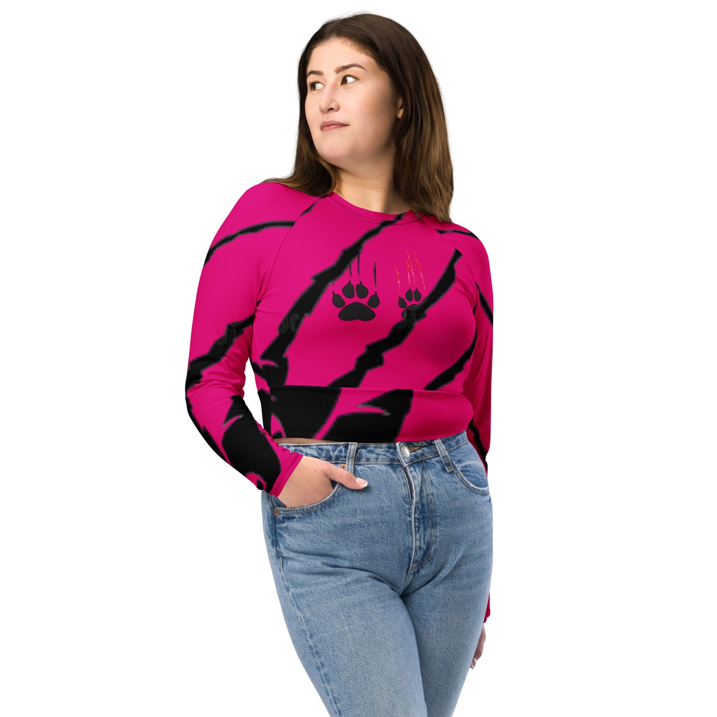 supa Recycled long-sleeve crop top