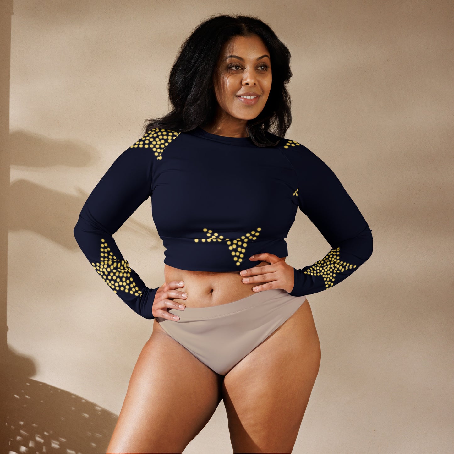 supa Recycled long-sleeve crop top
