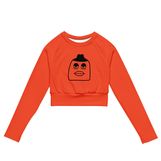 SUPA Recycled long-sleeve crop top
