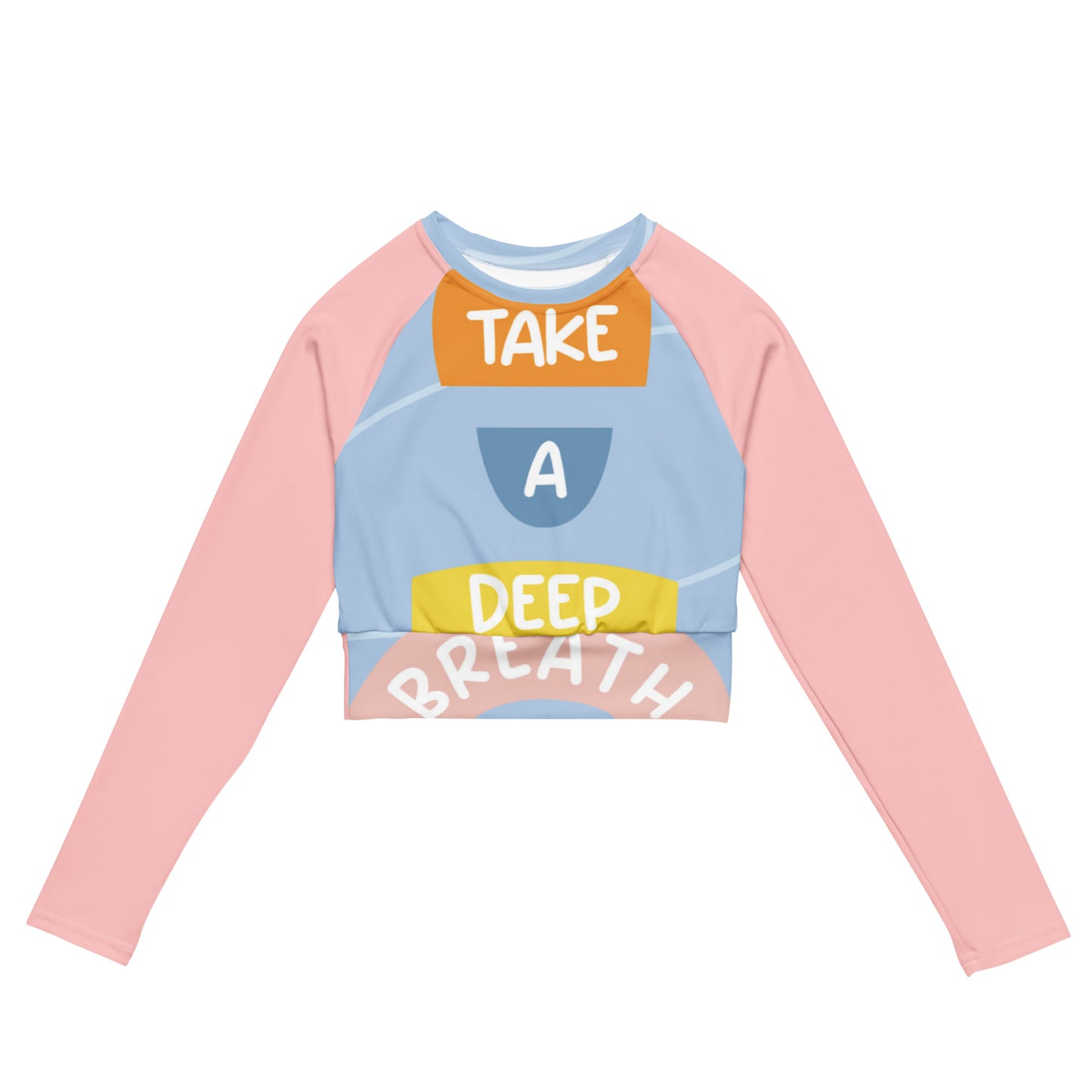 SUPABREATHRecycled long-sleeve crop top