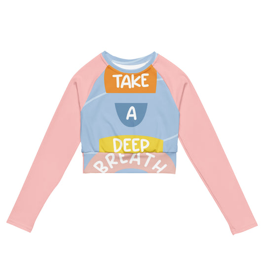 SUPABREATHRecycled long-sleeve crop top