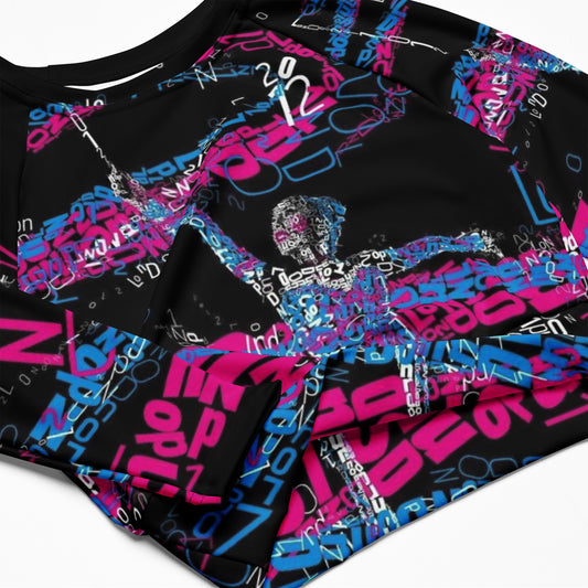 SUPA gymnastics Recycled long-sleeve crop top
