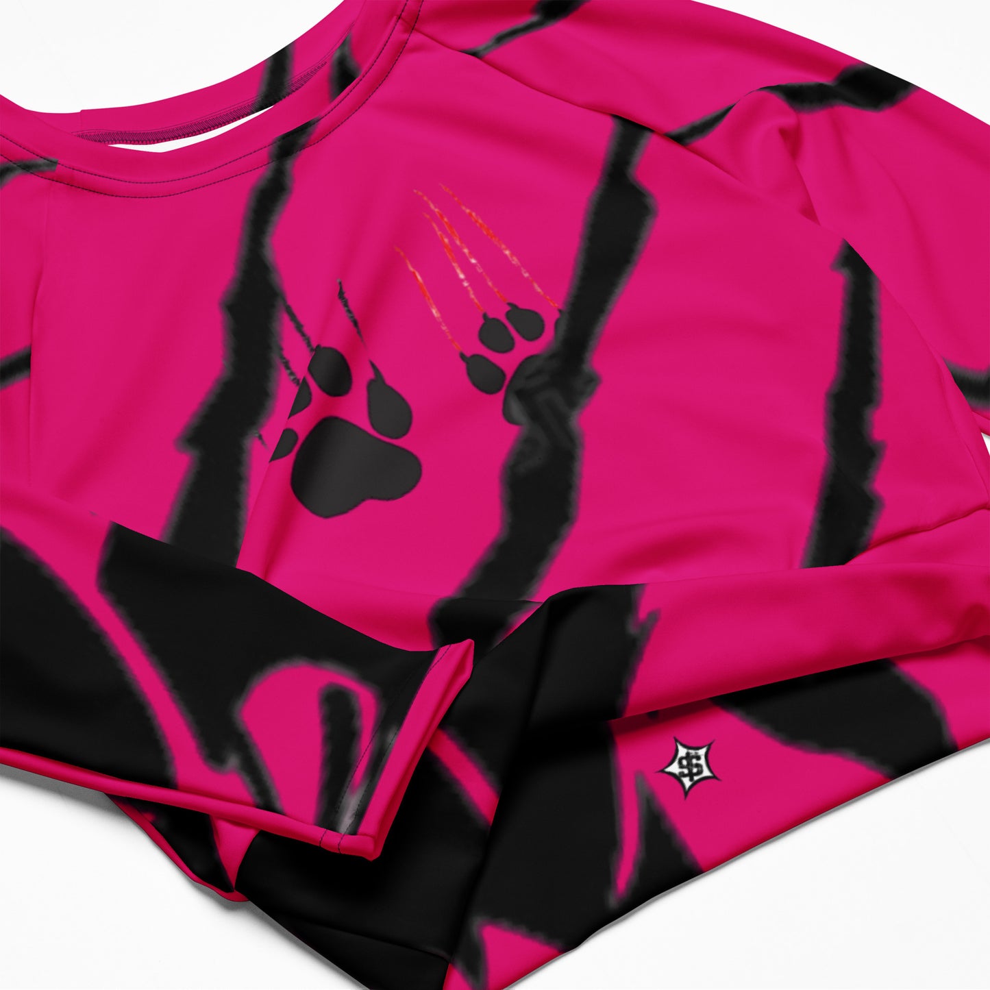 supa Recycled long-sleeve crop top