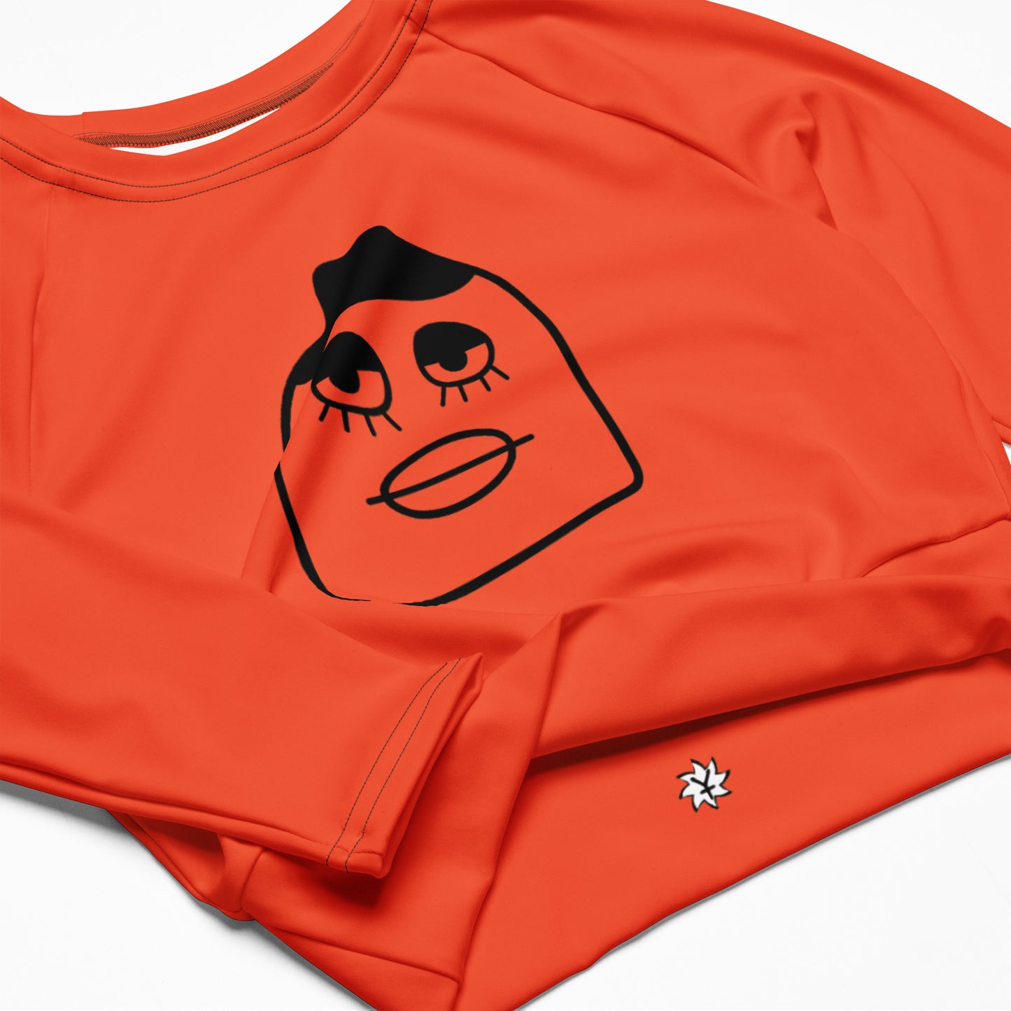 SUPA Recycled long-sleeve crop top