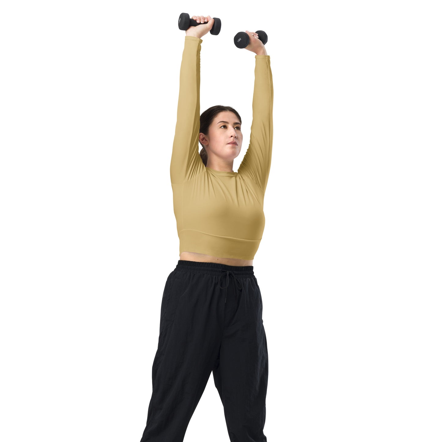 Voyea Recycled long-sleeve crop top
