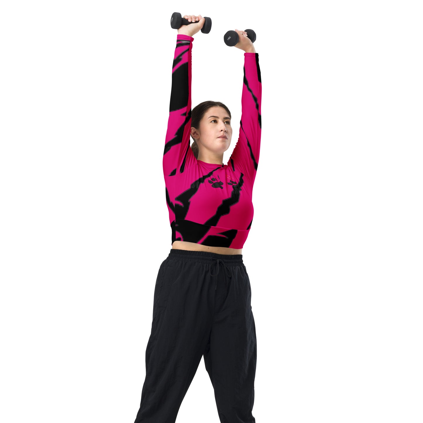 supa Recycled long-sleeve crop top