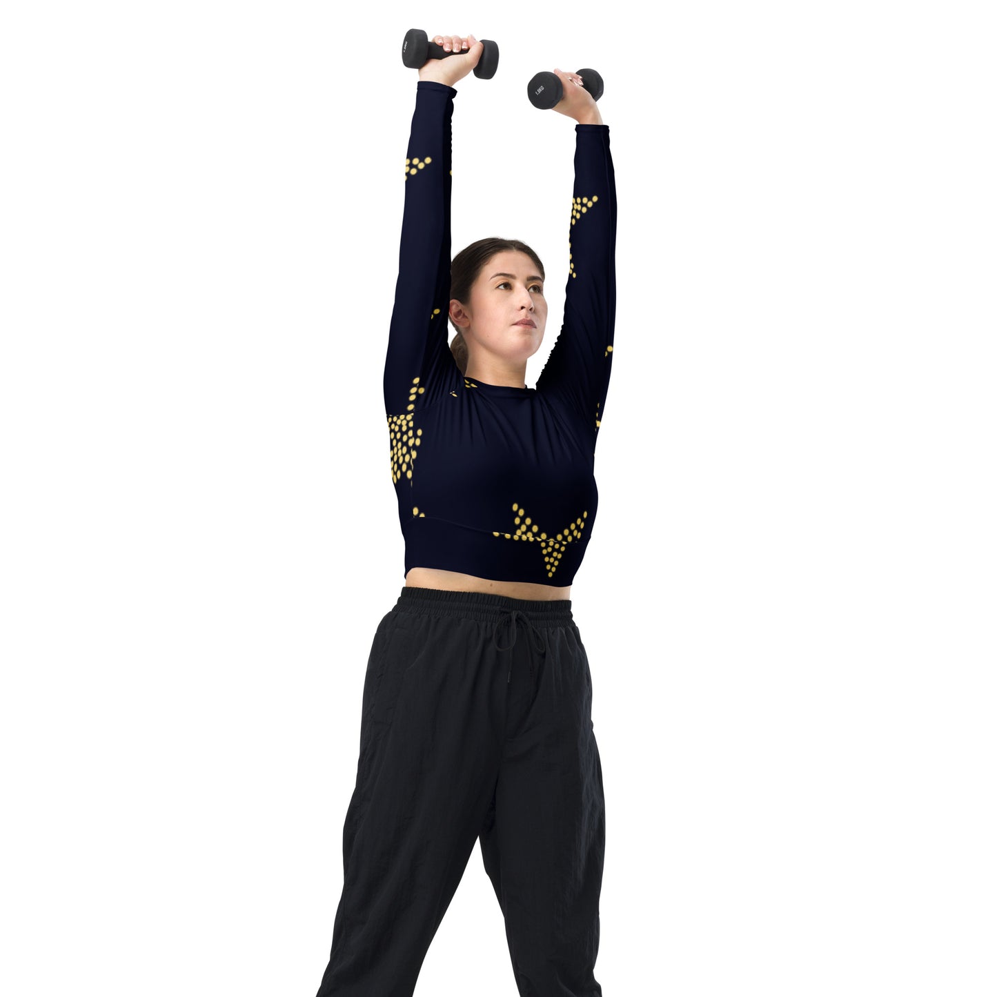 supa Recycled long-sleeve crop top
