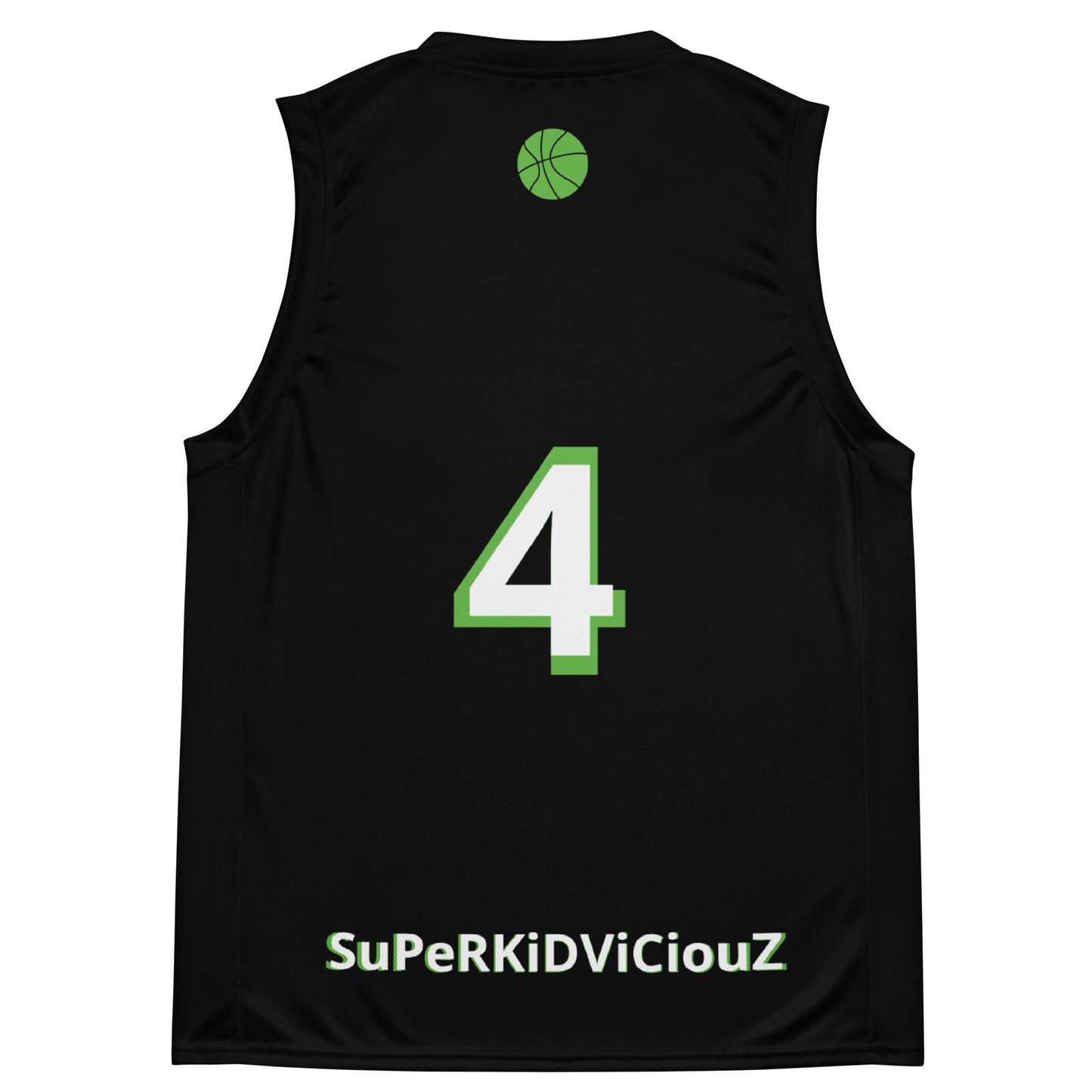 supa black Recycled unisex basketball jersey