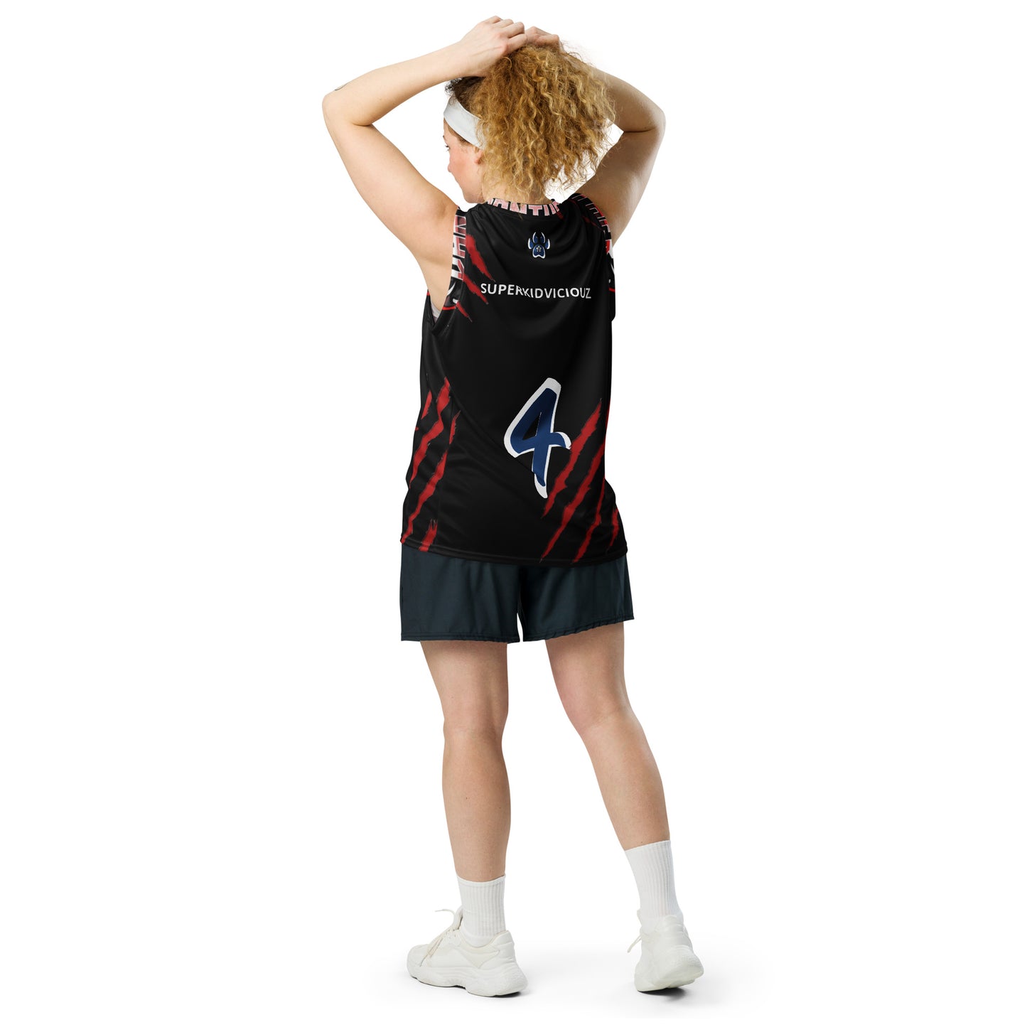 SUPA PANTHER Recycled unisex basketball jersey