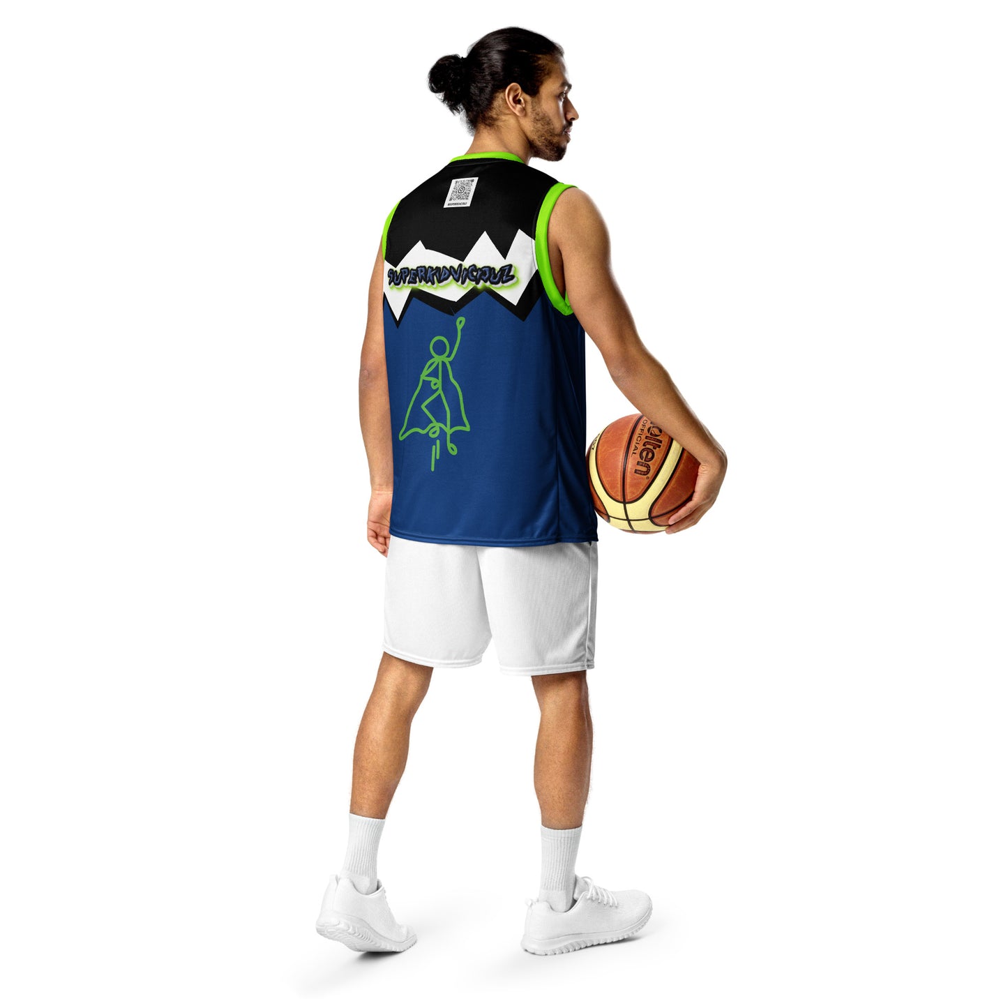 DA  LEAGUE blue superkidviciouz Recycled unisex basketball jersey