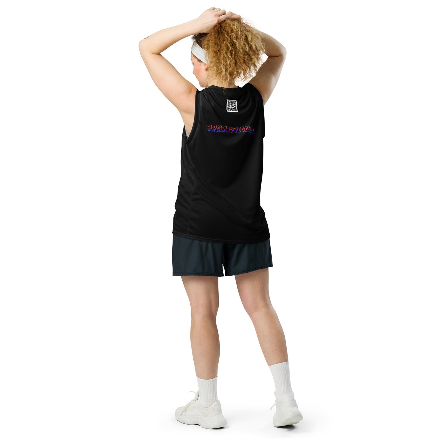 DALEAGUERAINBOWRecycled unisex basketball jersey