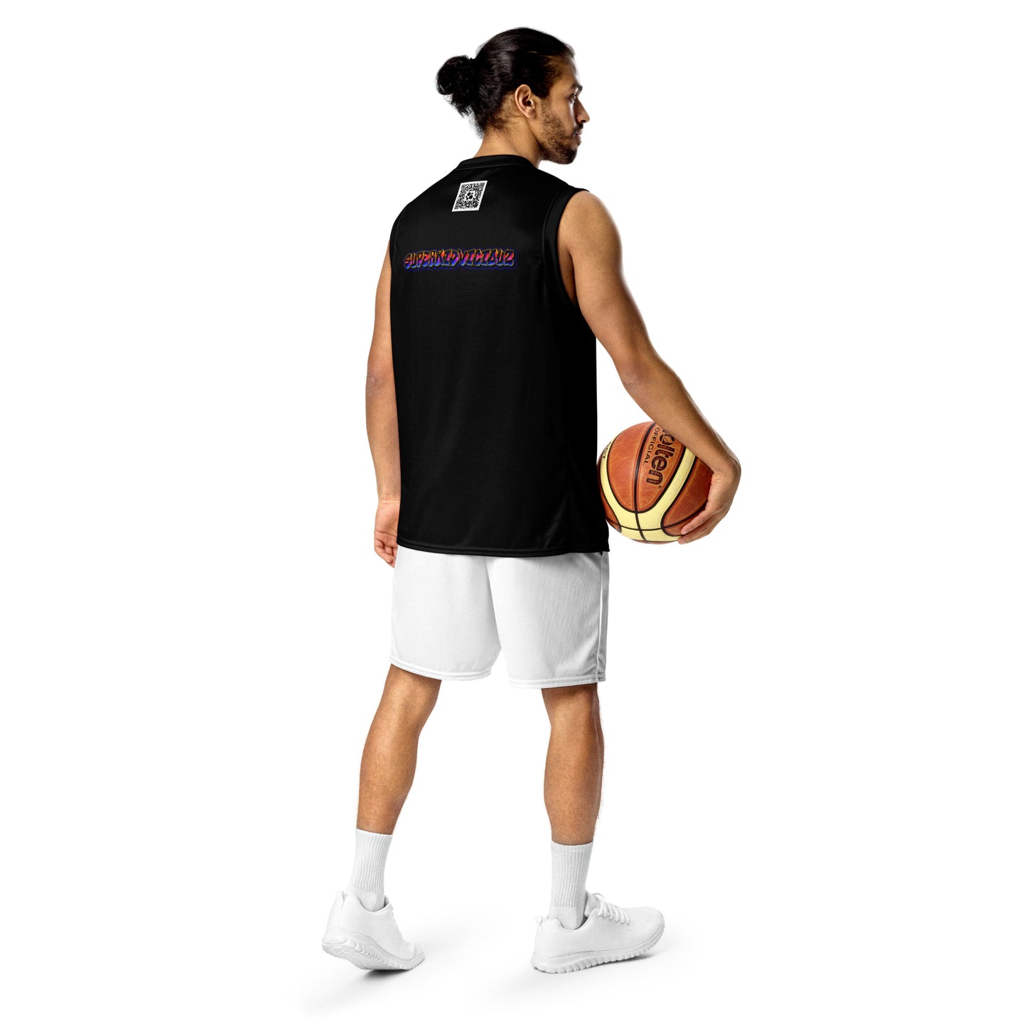 DALEAGUERAINBOWRecycled unisex basketball jersey