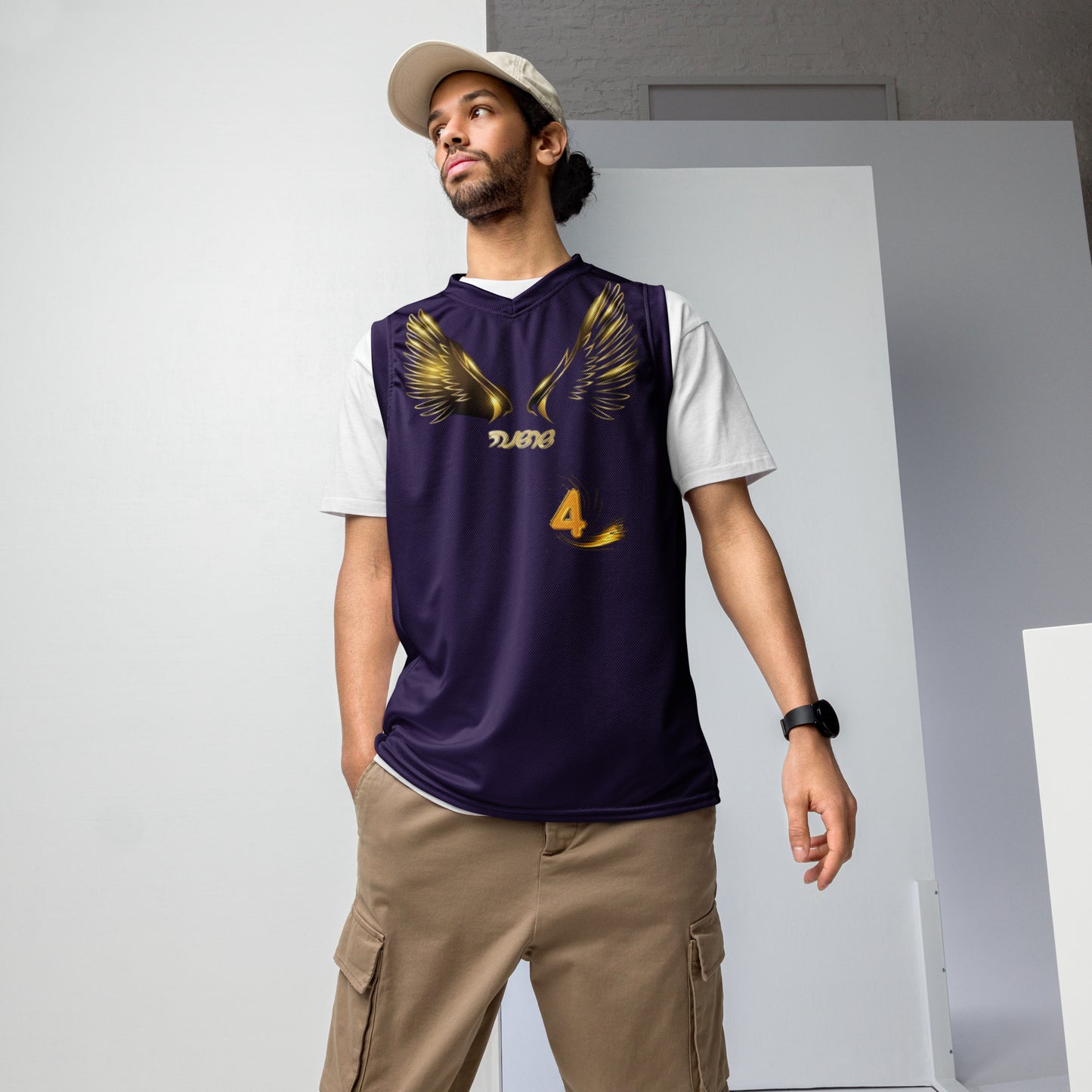 supa israelite jersey Recycled unisex basketball jersey