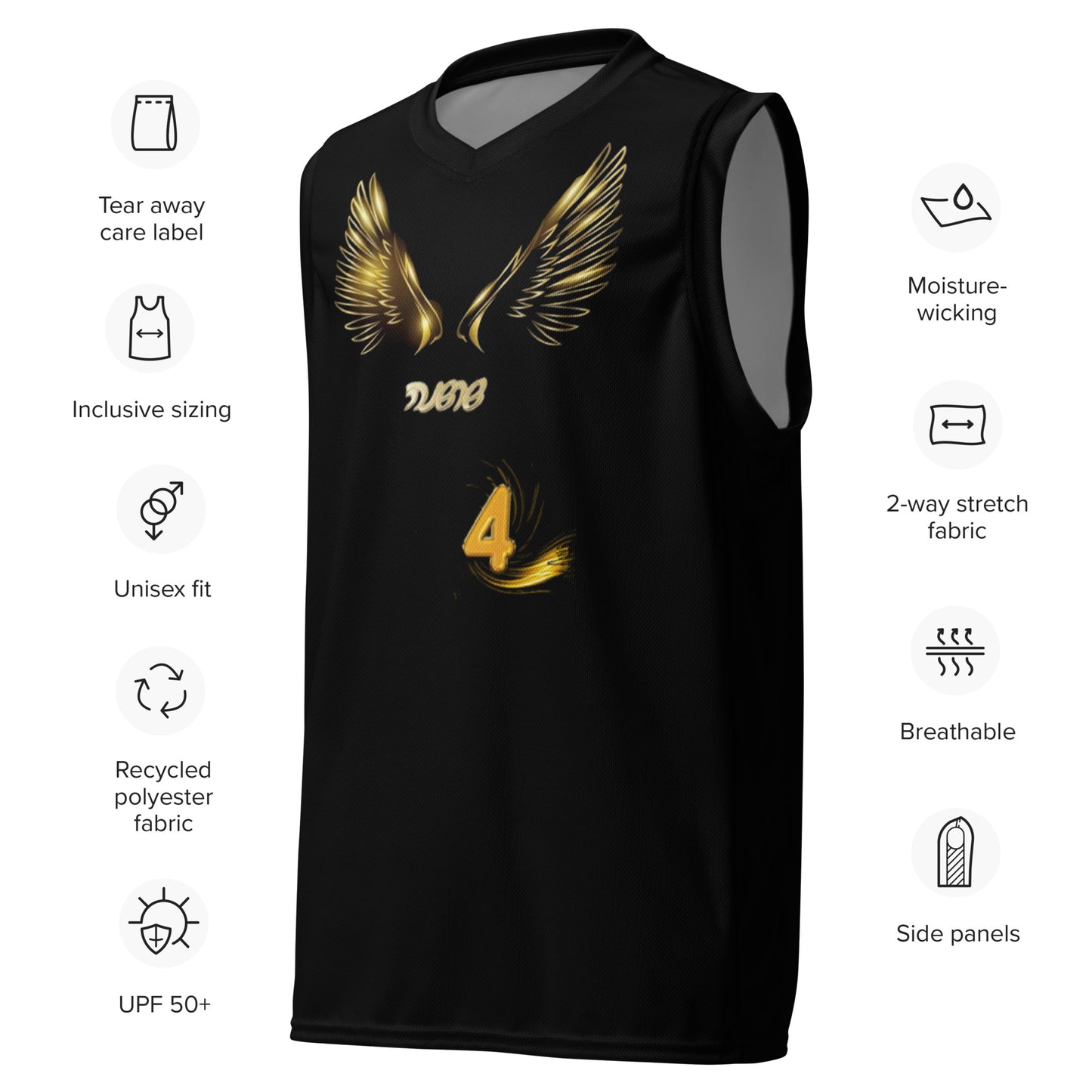 supa israelite Recycled unisex basketball jersey