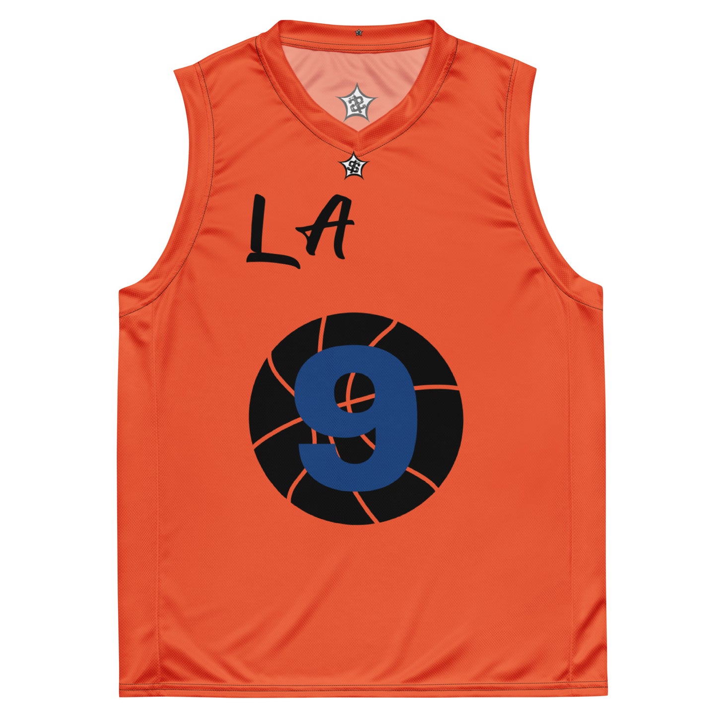 SUPA ORANGE Recycled unisex basketball jersey