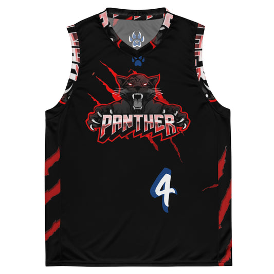SUPA PANTHER Recycled unisex basketball jersey