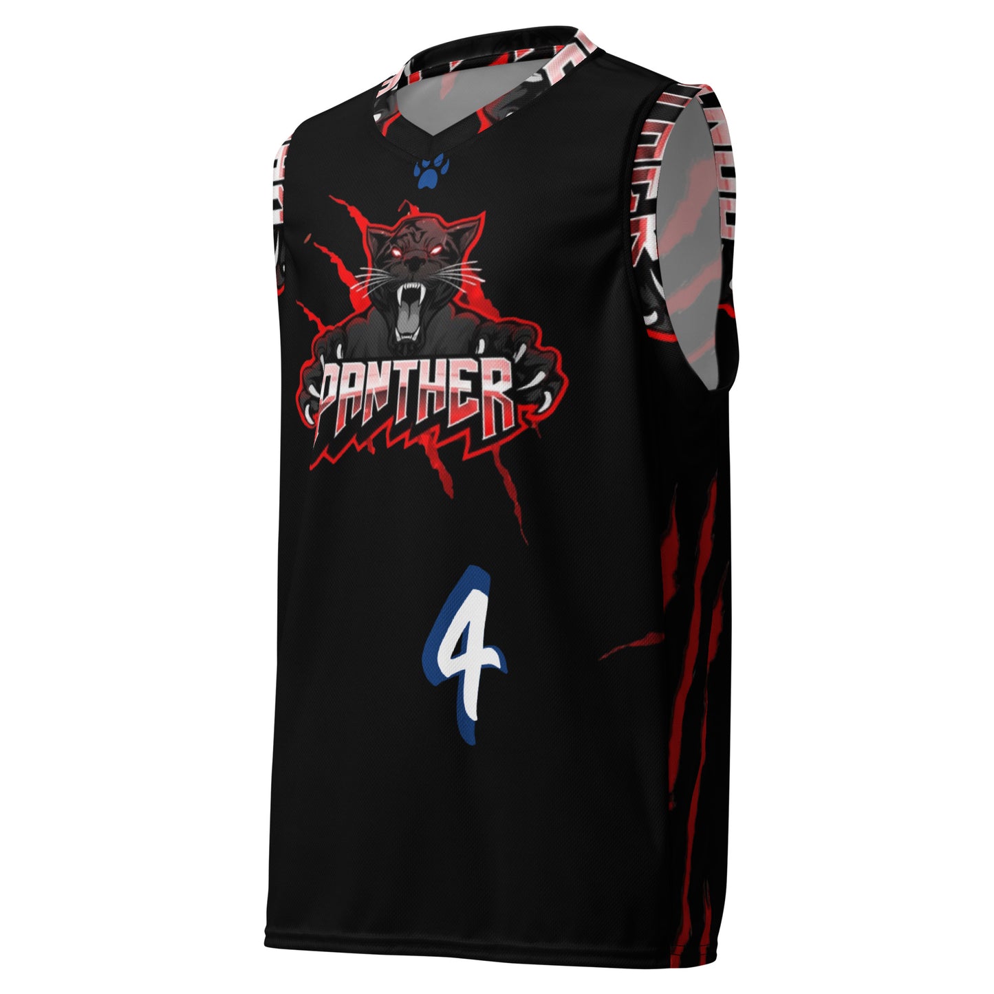 SUPA PANTHER Recycled unisex basketball jersey