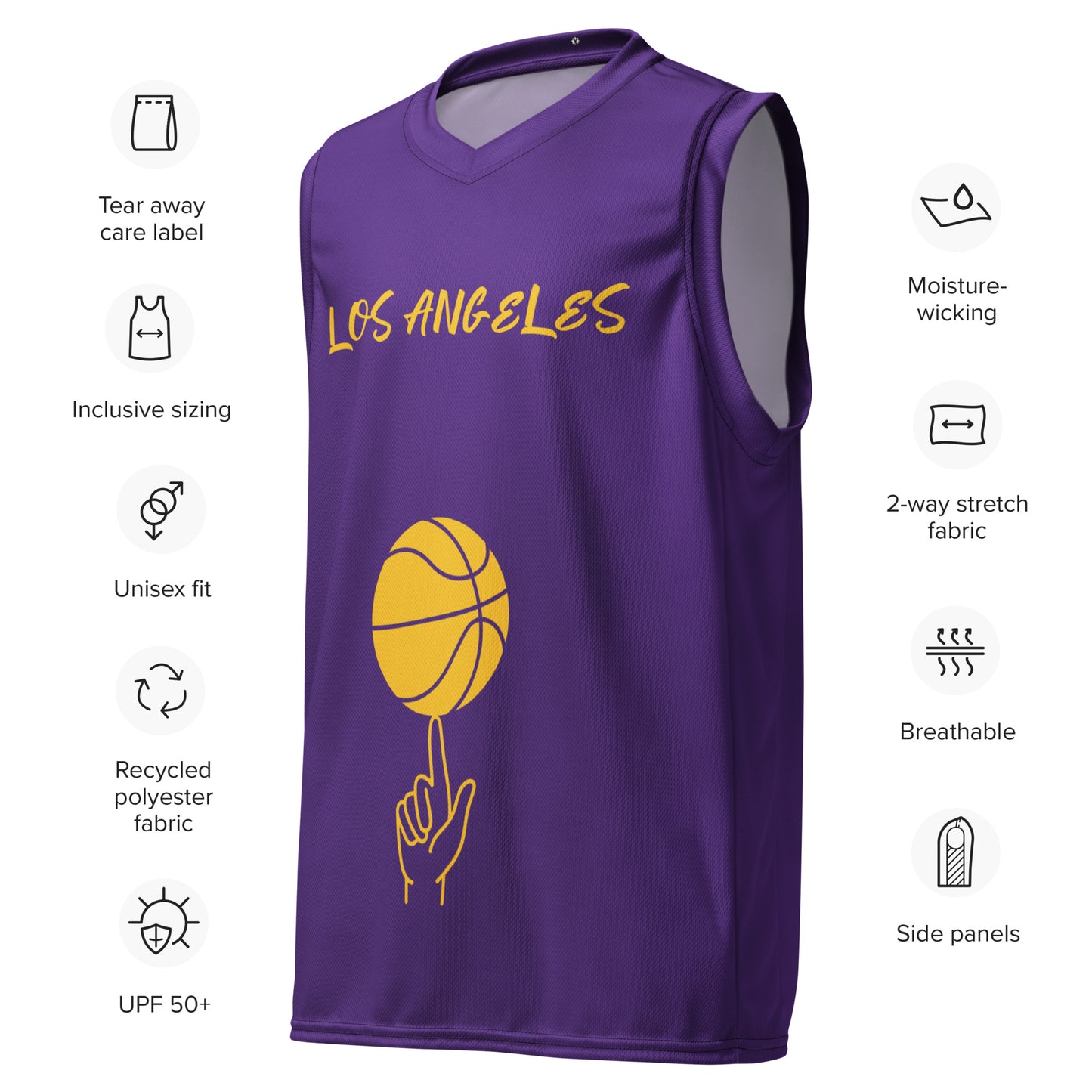 SUPA PA  Recycled unisex basketball jersey