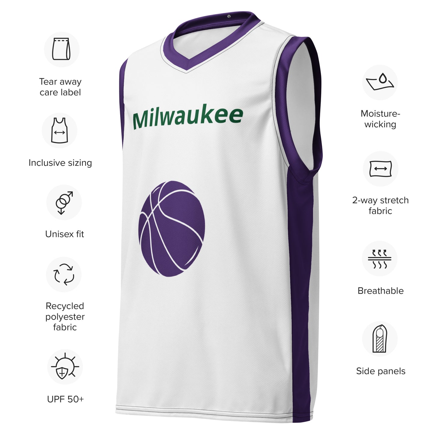 SUPA Recycled unisex basketball jersey