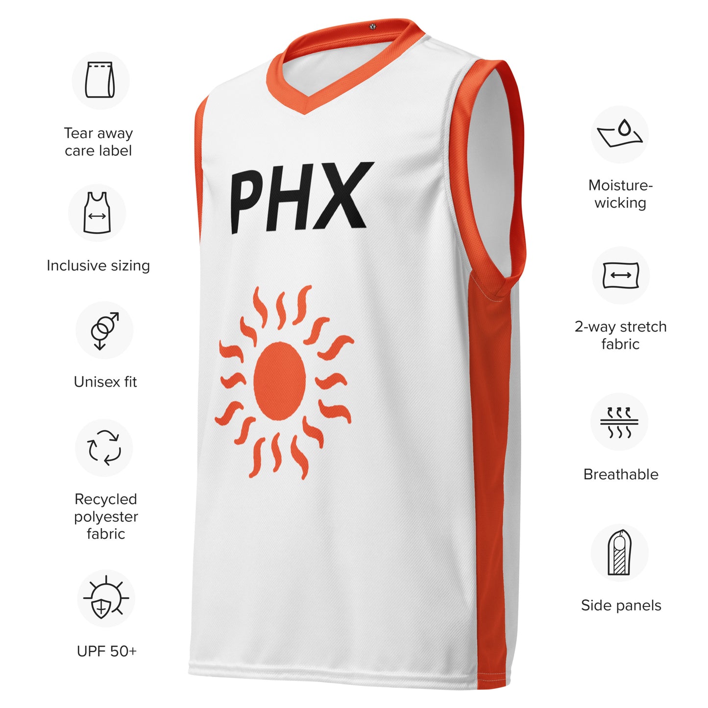 SUPA Recycled unisex basketball jersey