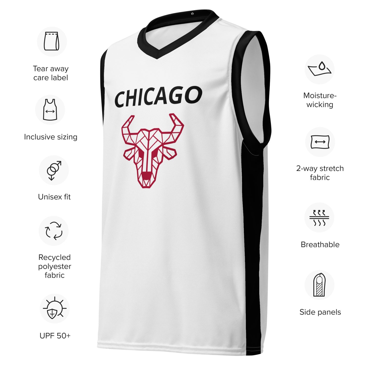 SUPA Recycled unisex basketball jersey