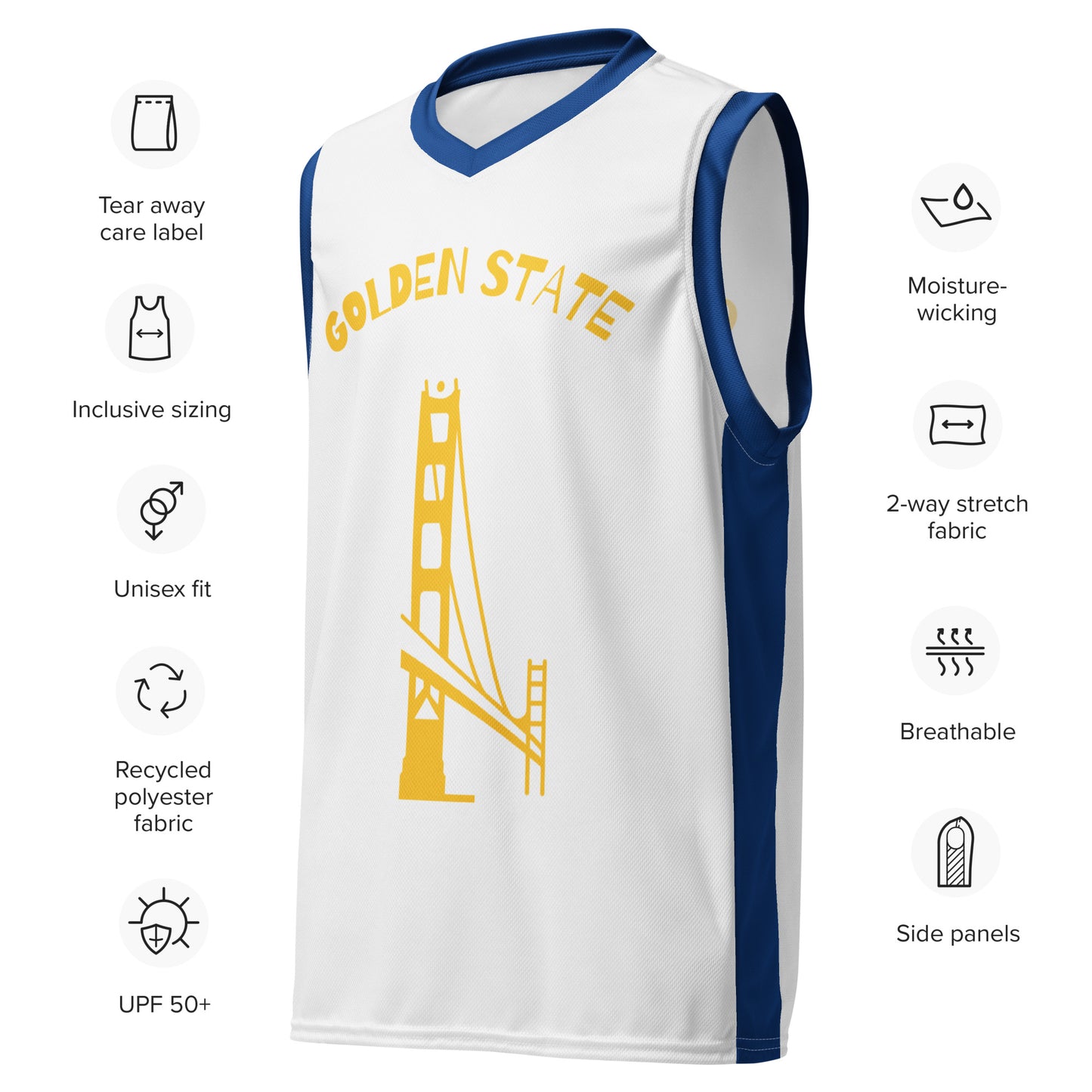 SUPA Recycled unisex basketball jersey