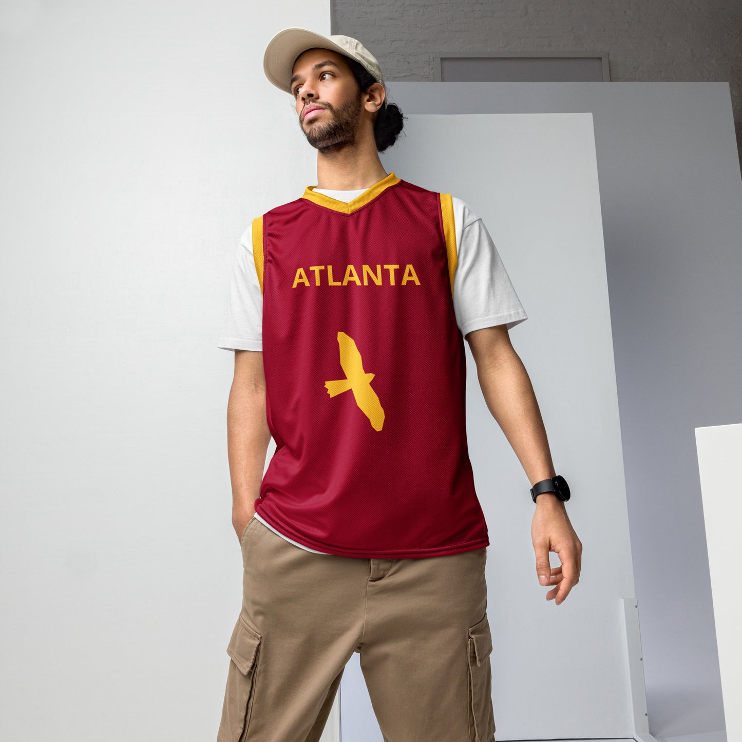 Recycled unisex basketball jersey