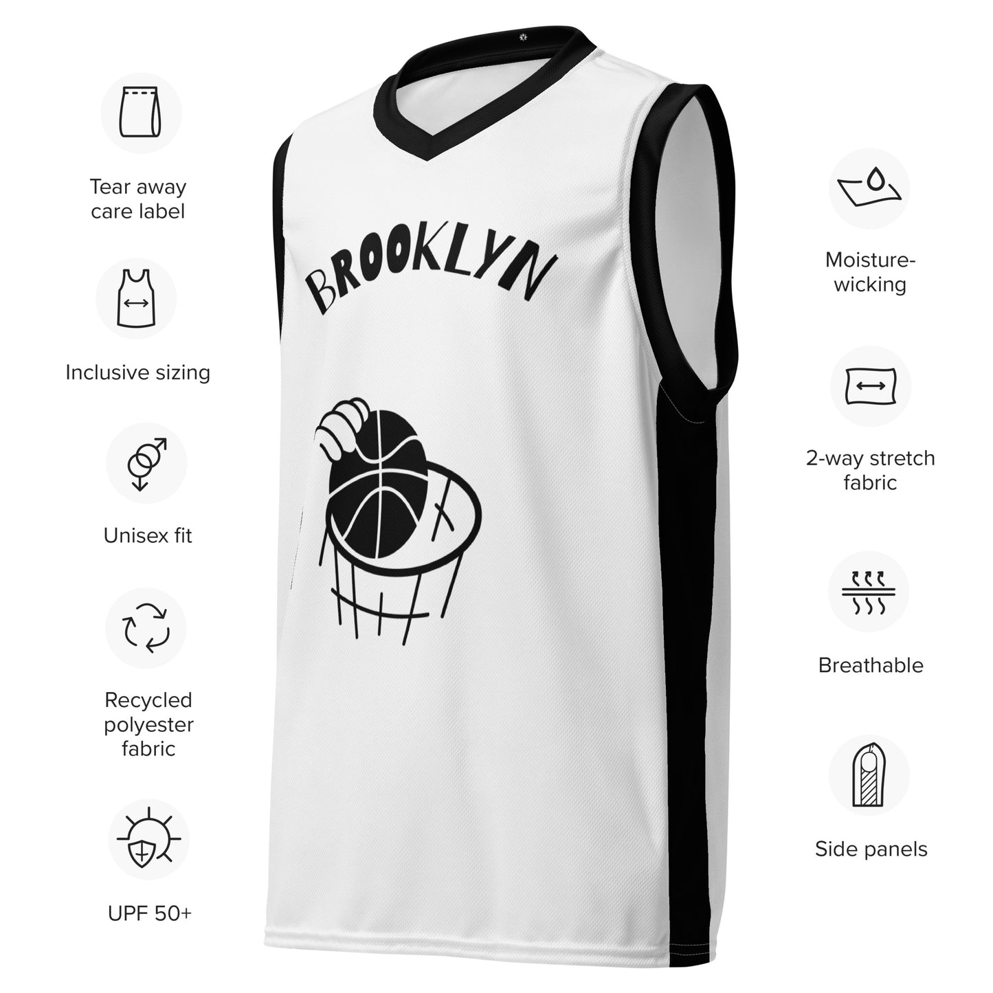 SUPA Recycled unisex basketball jersey