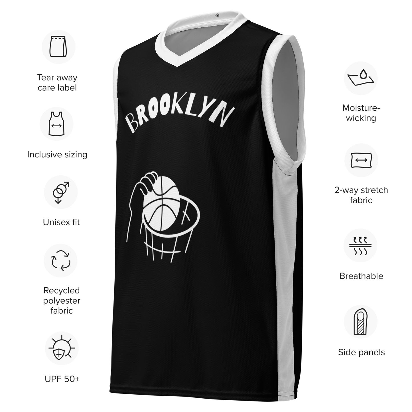 SUPA Recycled unisex basketball jersey