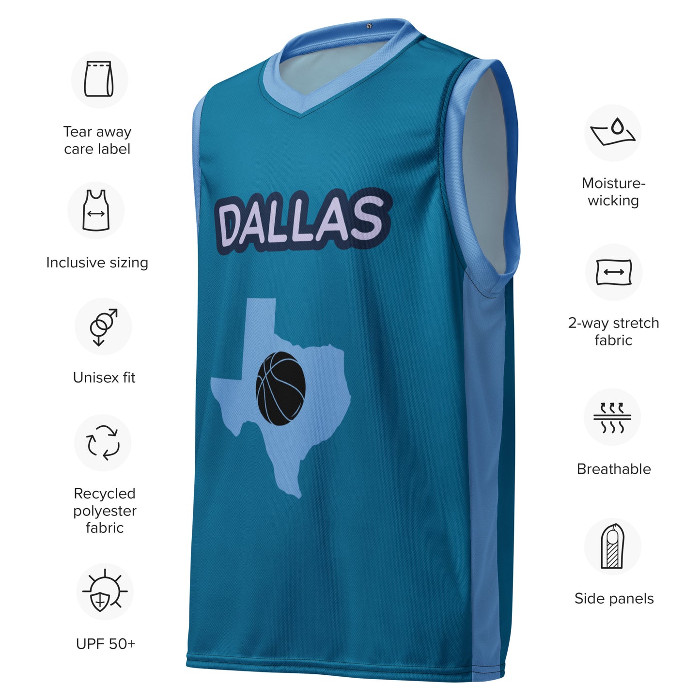 SUPA Recycled unisex basketball jersey