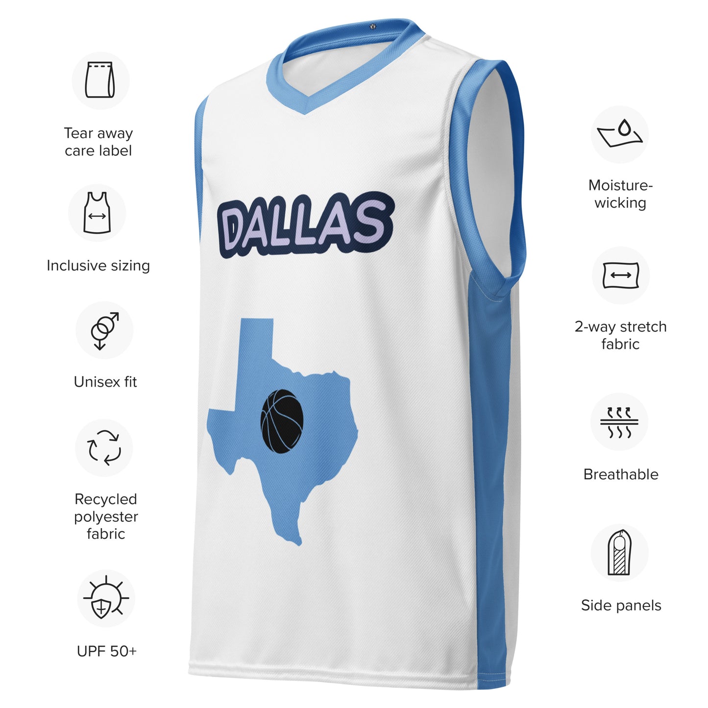 SUPA Recycled unisex basketball jersey