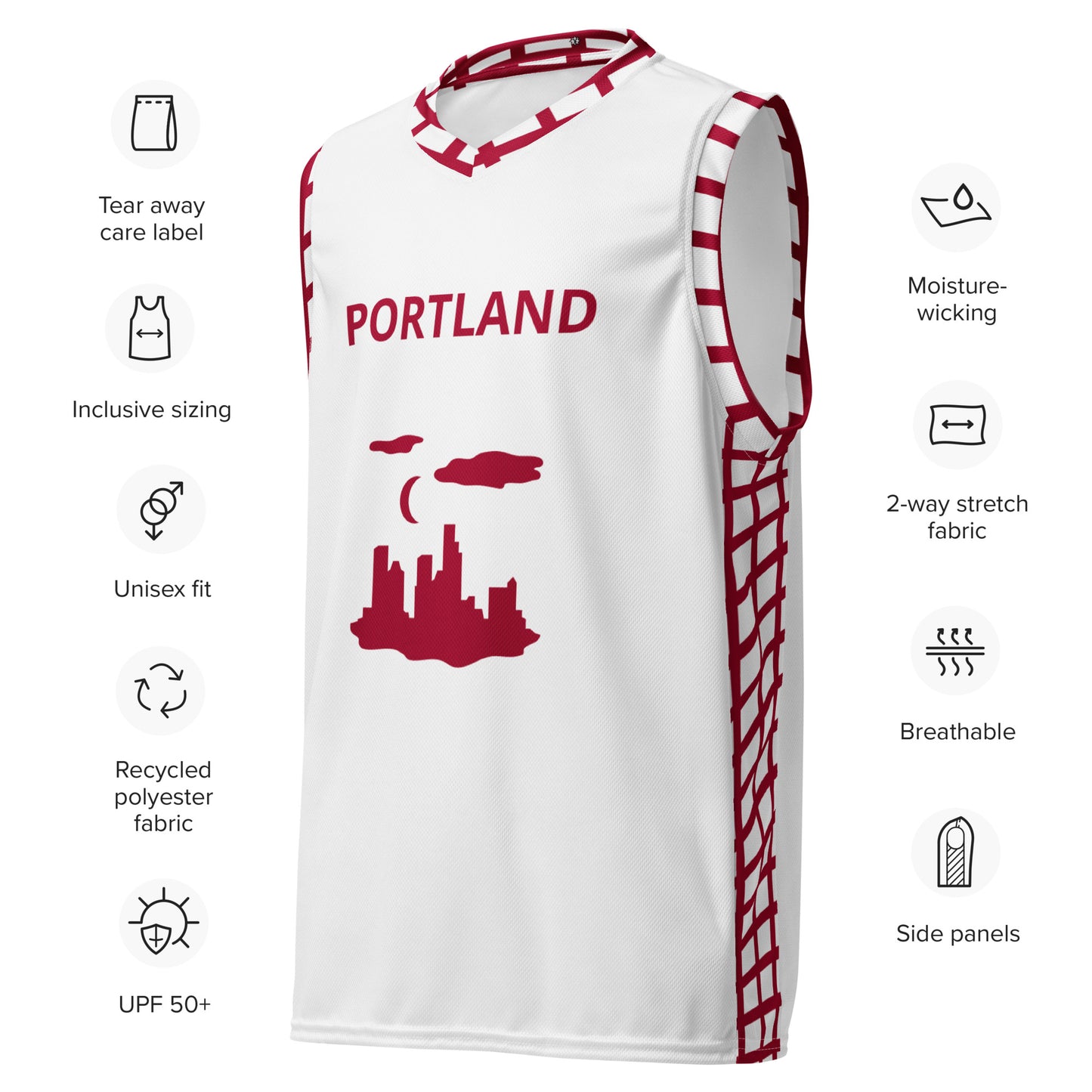 SUPA Recycled unisex basketball jersey