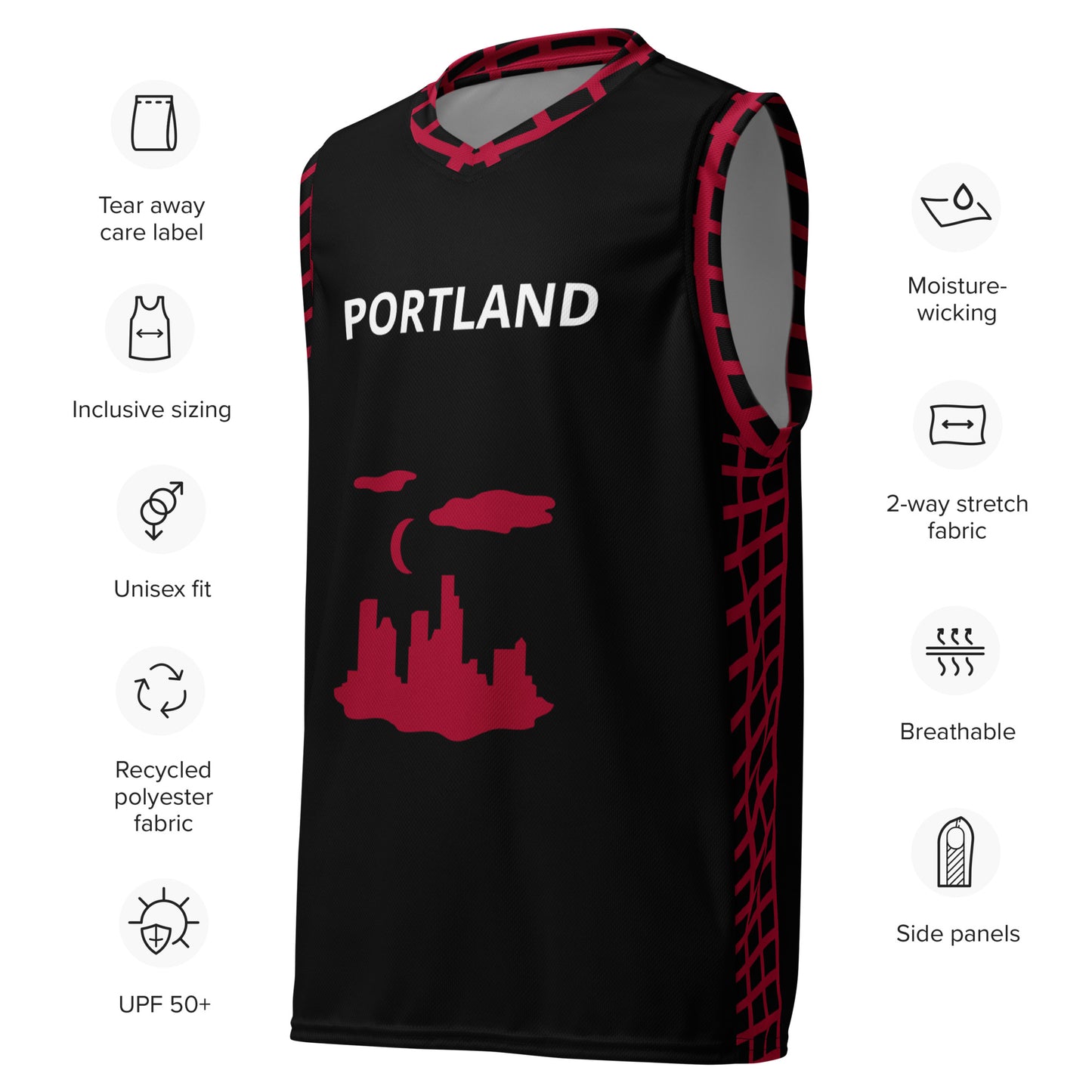 SUPA Recycled unisex basketball jersey